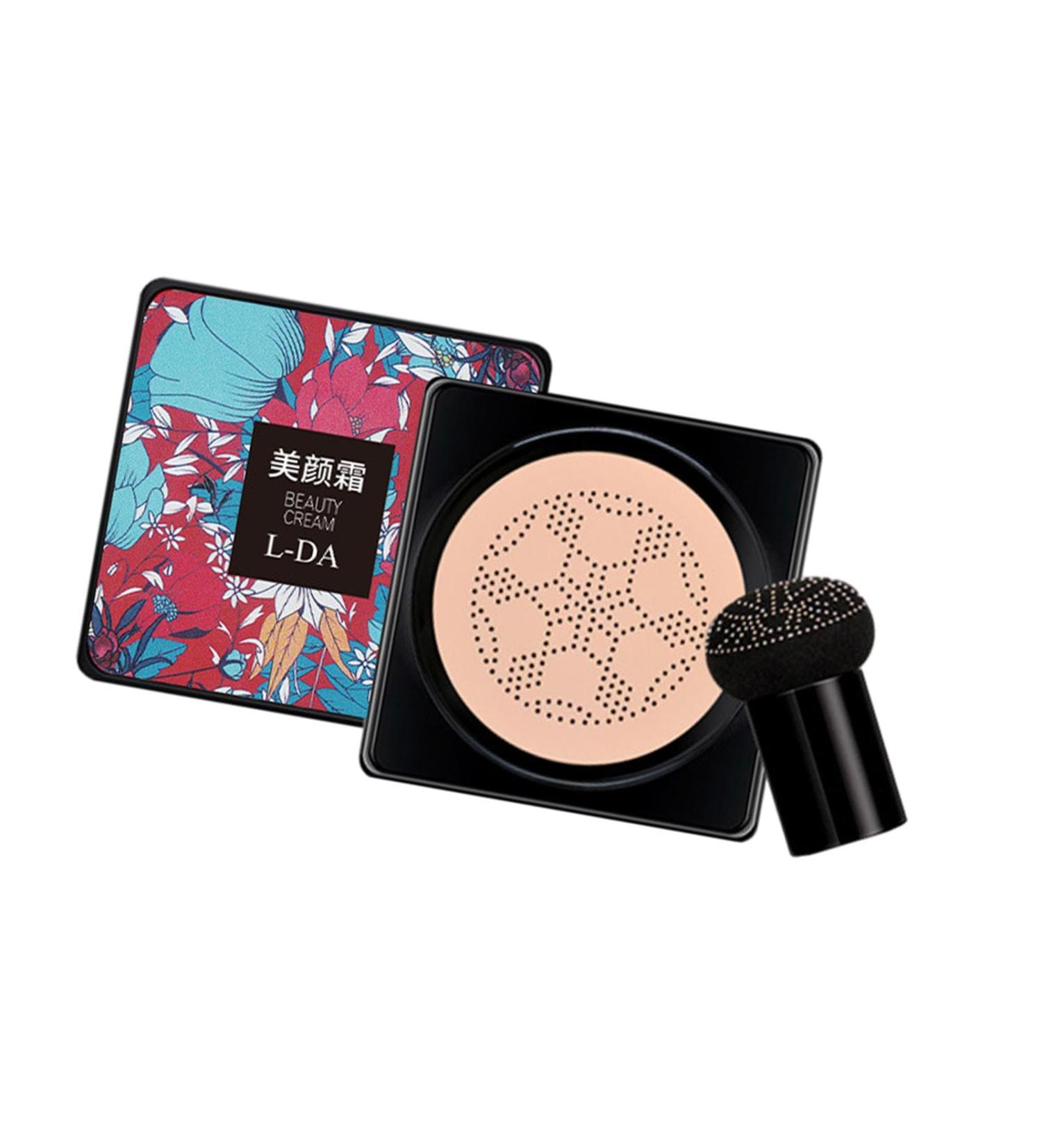 FashionCha Air Cushion Face Makeup Foundation Easy to Apply Brighten Even Skin with Makeup Sponge BB Cream Concealer White - Buy Online on GoSupps.com
