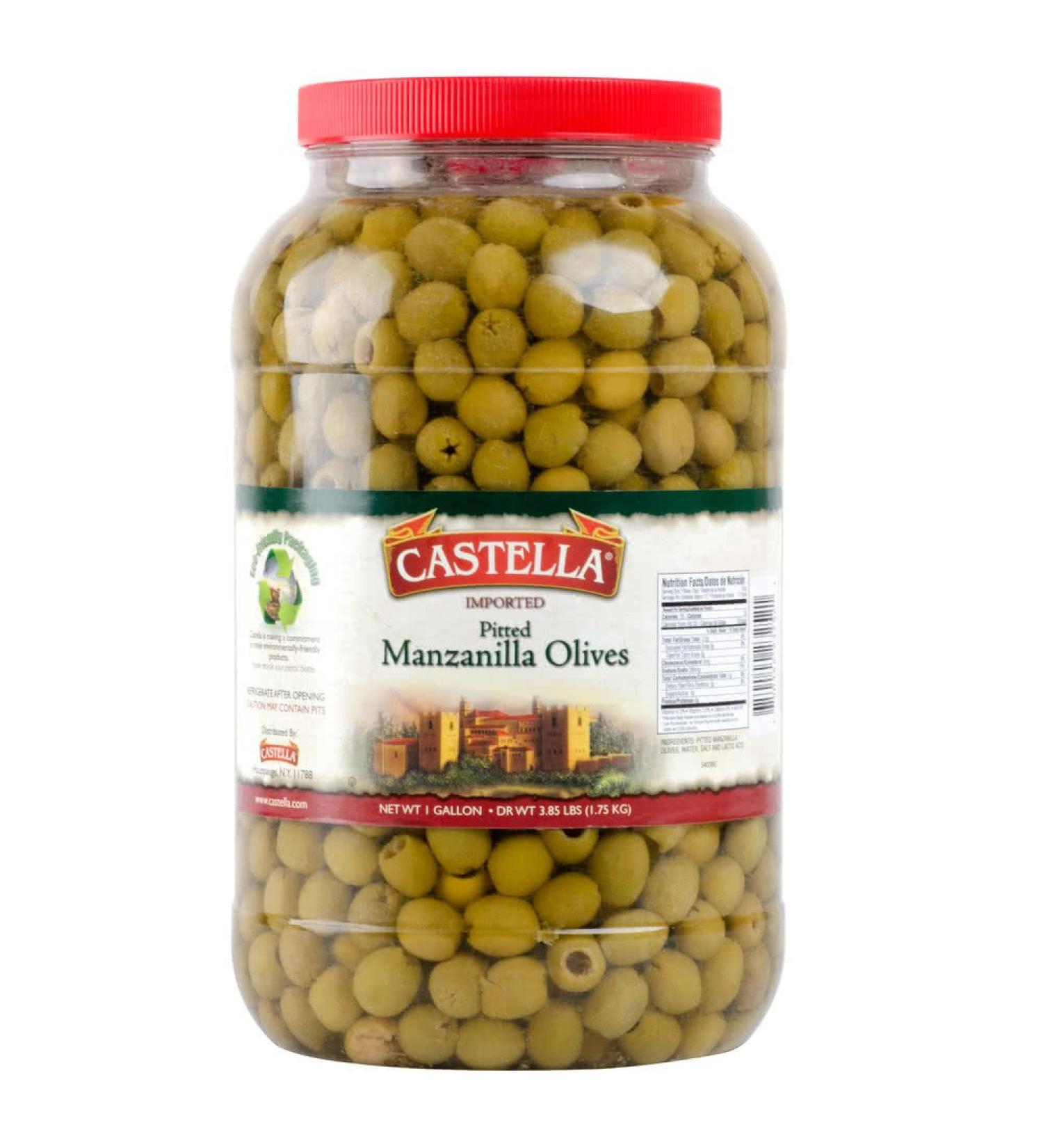 TableTop King Manzanilla Pitted Olives - 1 Gallon | Premium Quality Spanish Olives - Buy Online on GoSupps.com