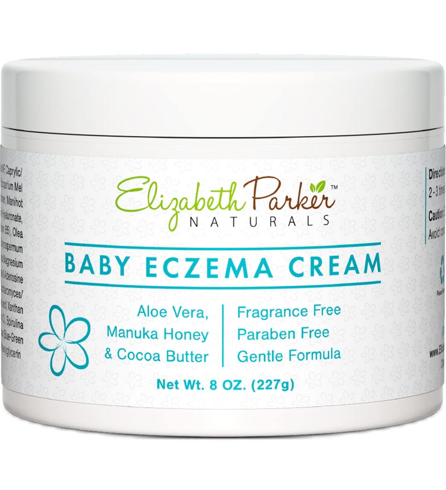 Organic Baby Eczema Cream with Manuka Honey & Shea Butter - Soothes Dry & Itchy Skin - 4 oz - Buy Online on GoSupps.com