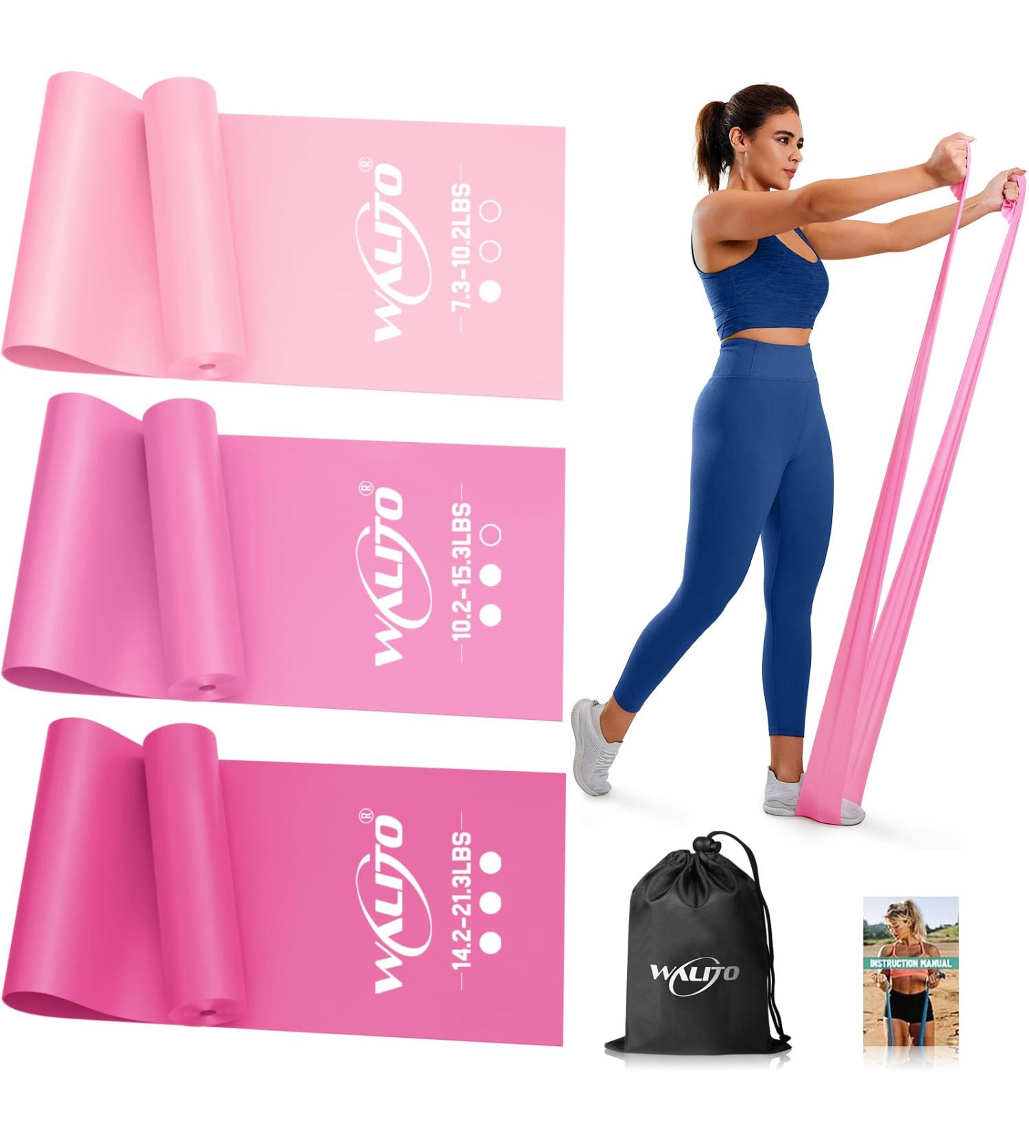 WALITO 4.9FT Resistance Bands - Versatile Workout & Therapy Bands for Home Gym Strength Training Pilates and Recovery - Ideal for Men & Women - Buy Online on GoSupps.com