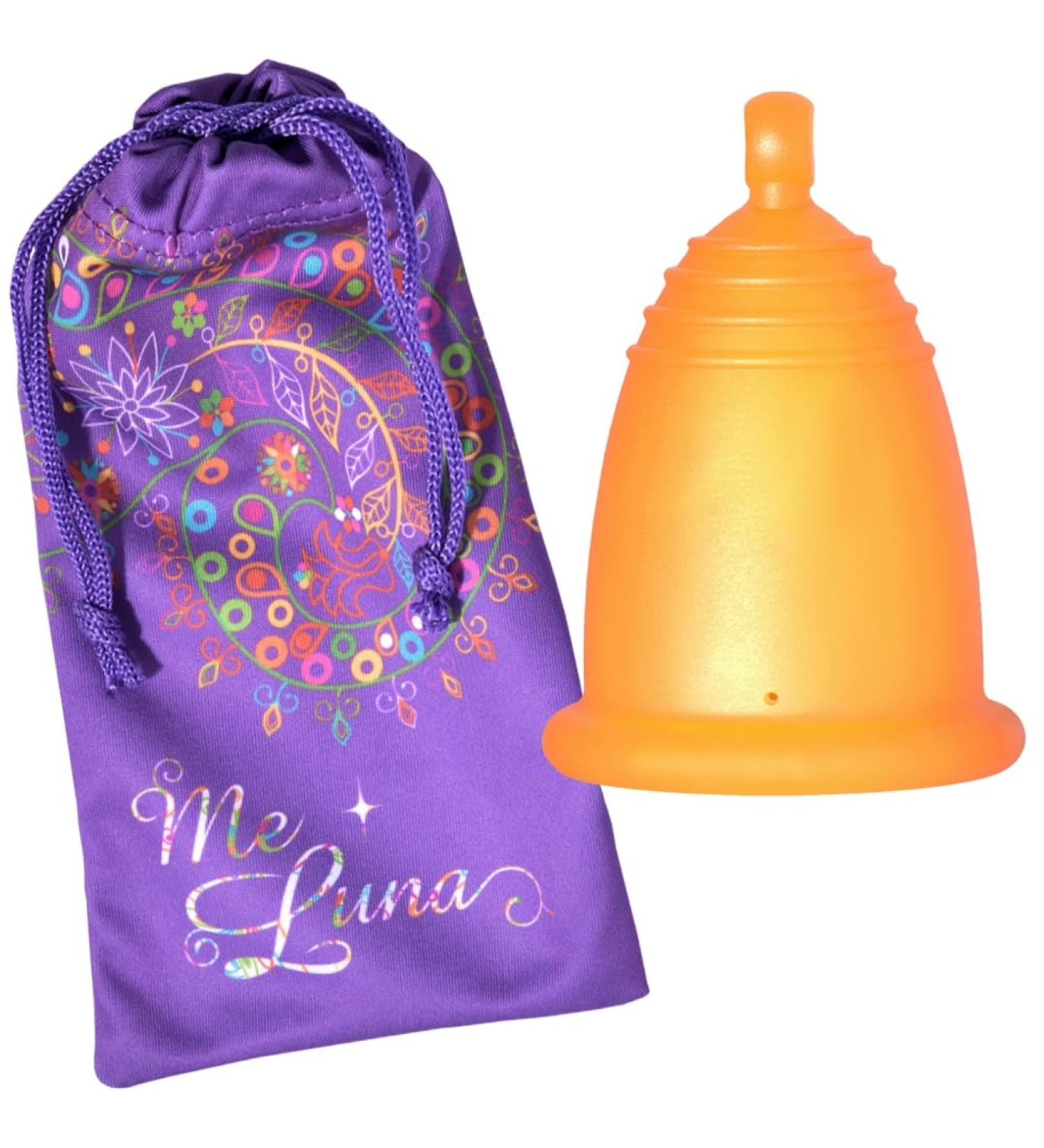 Me Luna Menstrual Cup Classic - Size S Orange Ball | Eco-Friendly Period Solution - Shop Internationally - Buy Online on GoSupps.com