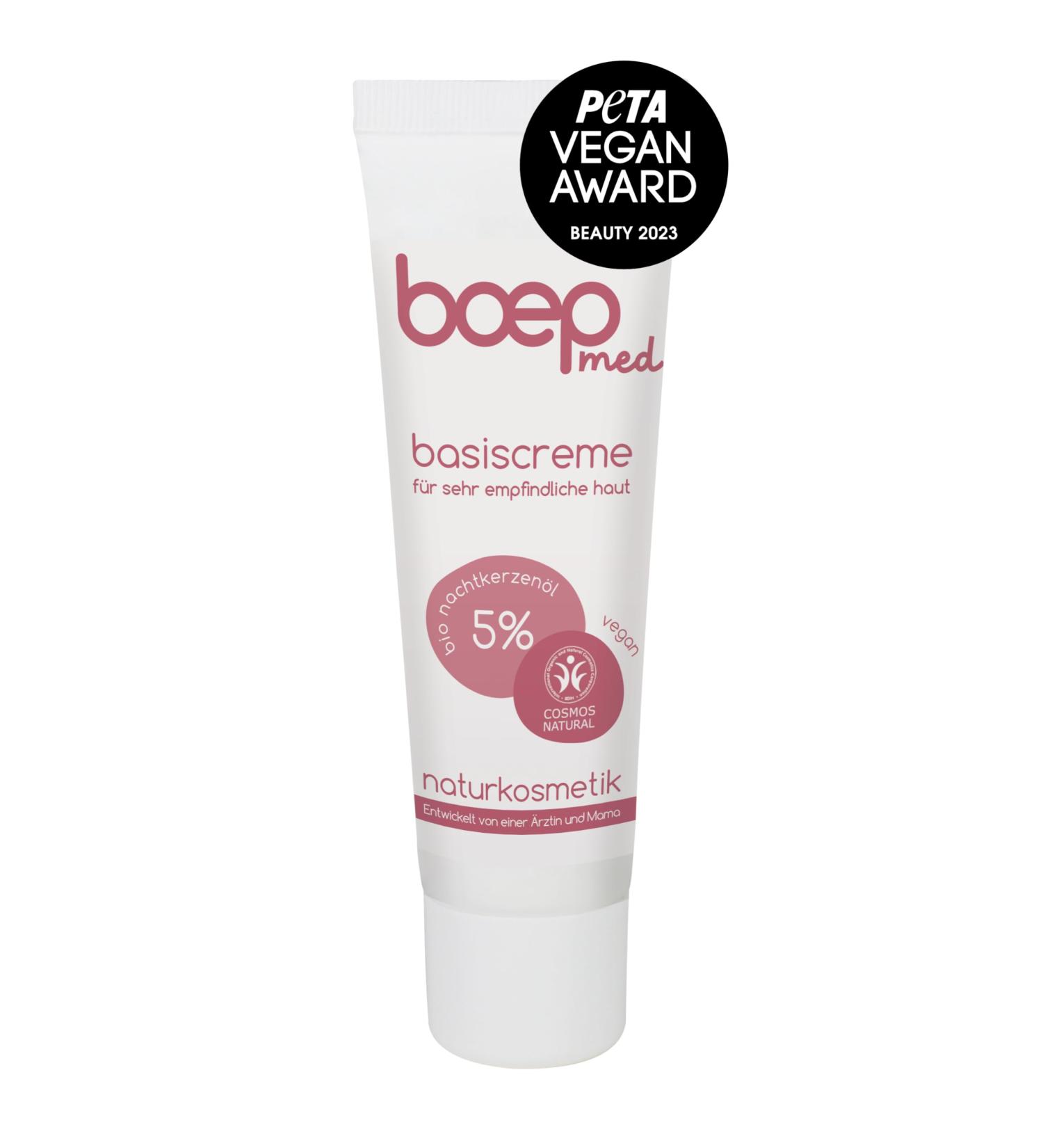 Boep Med Base Cream - Award-Winning Vegan Face Cream for Neurodermatitis & Rosacea | Certified Natural Cosmetics (50 ml) | Soothes Very Dry & Itchy Skin - Buy Online on GoSupps.com
