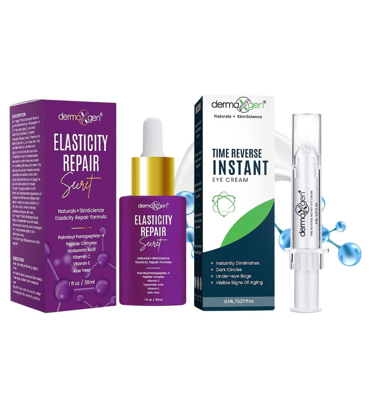 Elasticity Repair Serum & Eye Cream Lightweight Skincare Duo with Matrixyl 3000 for a Refreshed Nourished Look - Buy Online on GoSupps.com