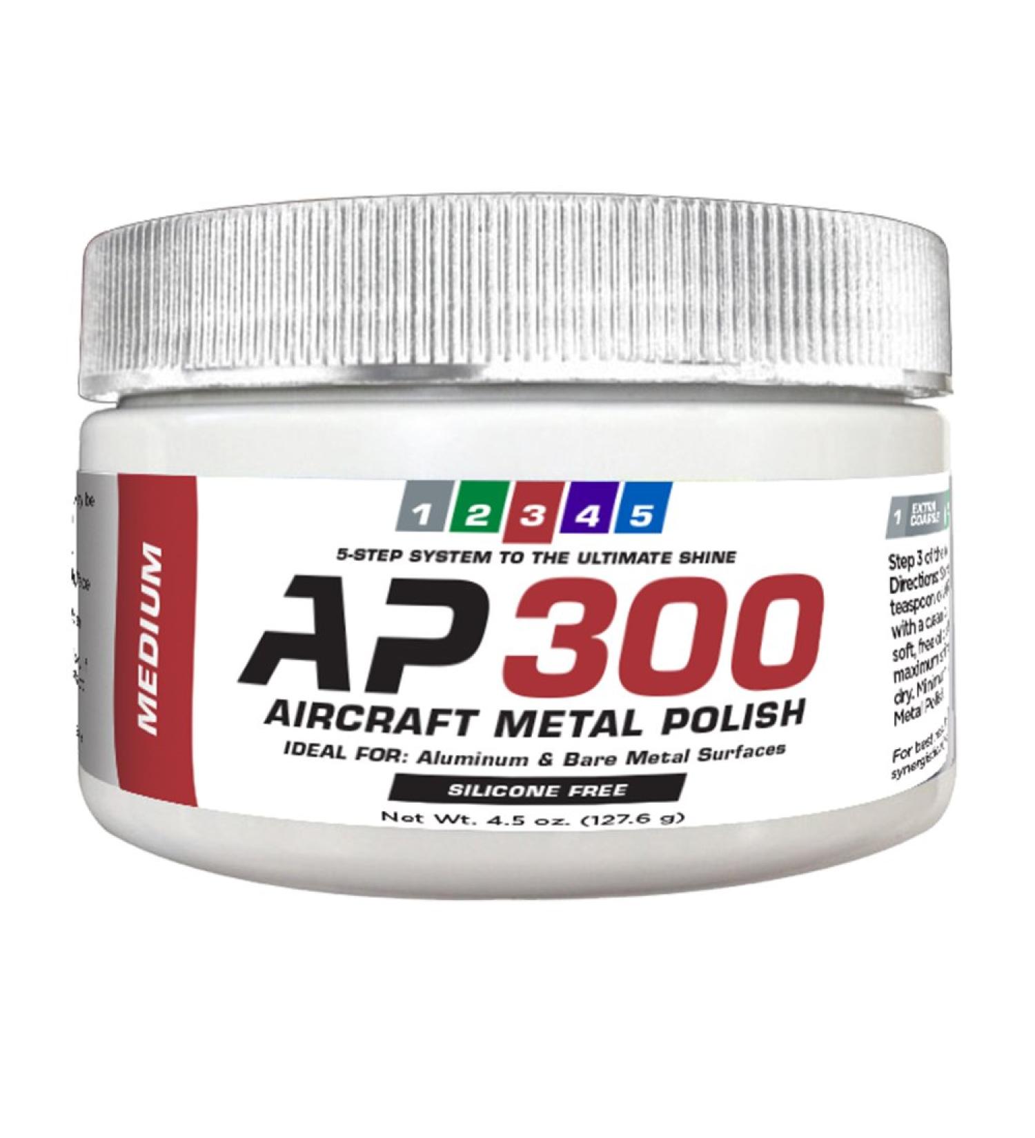 Rolite AP30045z Aircraft Metal Polish - 4.5 oz for Aluminum & Bare Metal Surfaces | Best Metal Cleaner for Airplanes - Buy Online on GoSupps.com