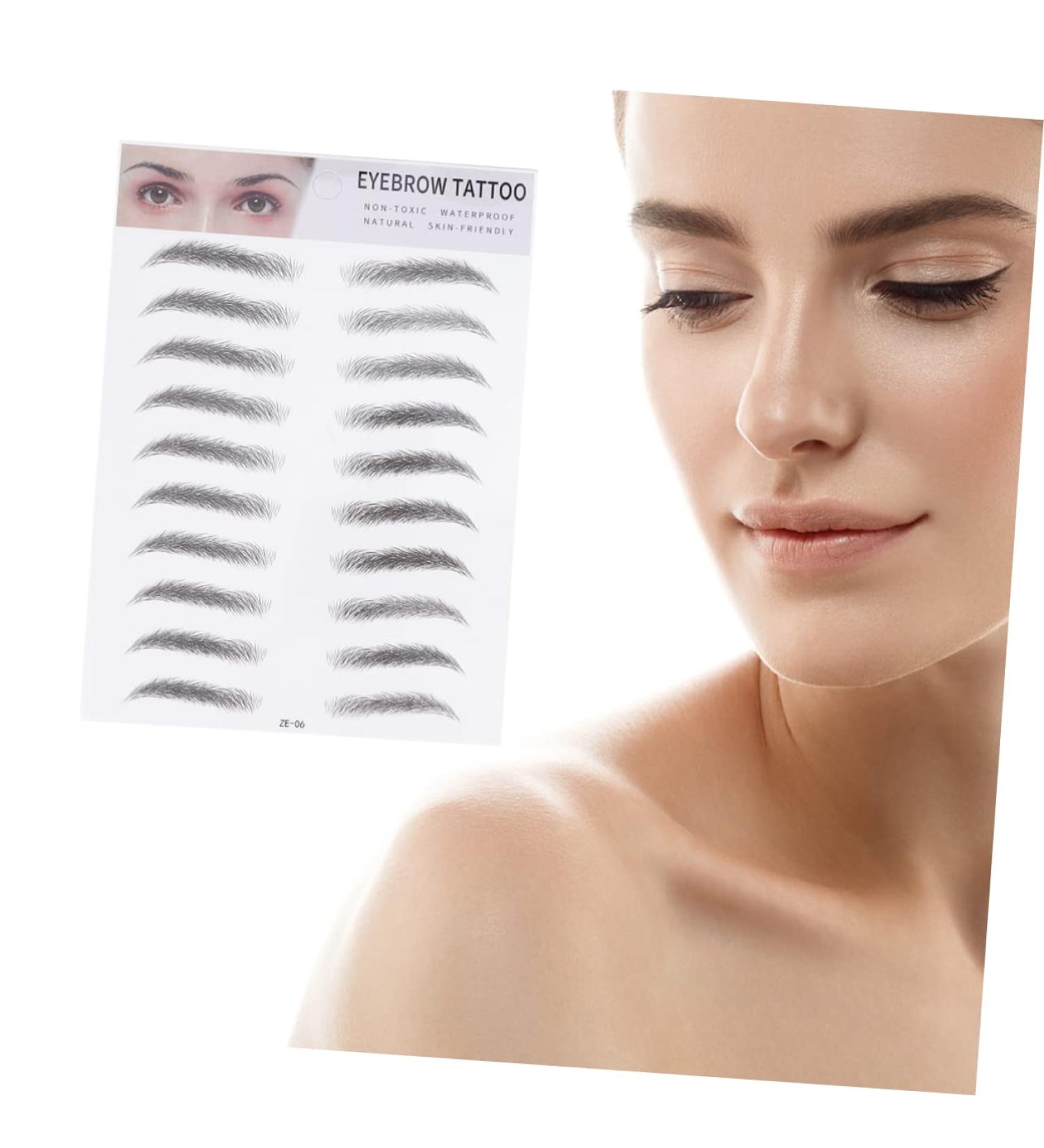 Housoutil 2pcs 3d Eyebrow Stickers Natural Eyebrow Stickers Imitation Eyebrow Tool Eyebrow Trimming 6d - Buy Online on GoSupps.com