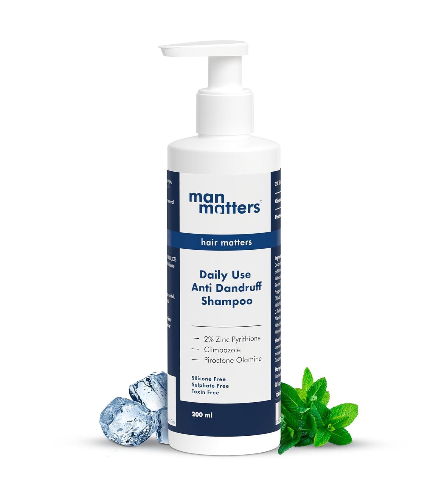 Buy Daily Use Anti Dandruff Shampoo (6.76 Fl Oz) - Reduces Dandruff & Soothes Scalp | Zinc Pyrithione Climbazole & Piroctone Olamine | pH 5.5 - Ship Internationally - Buy Online on GoSupps.com