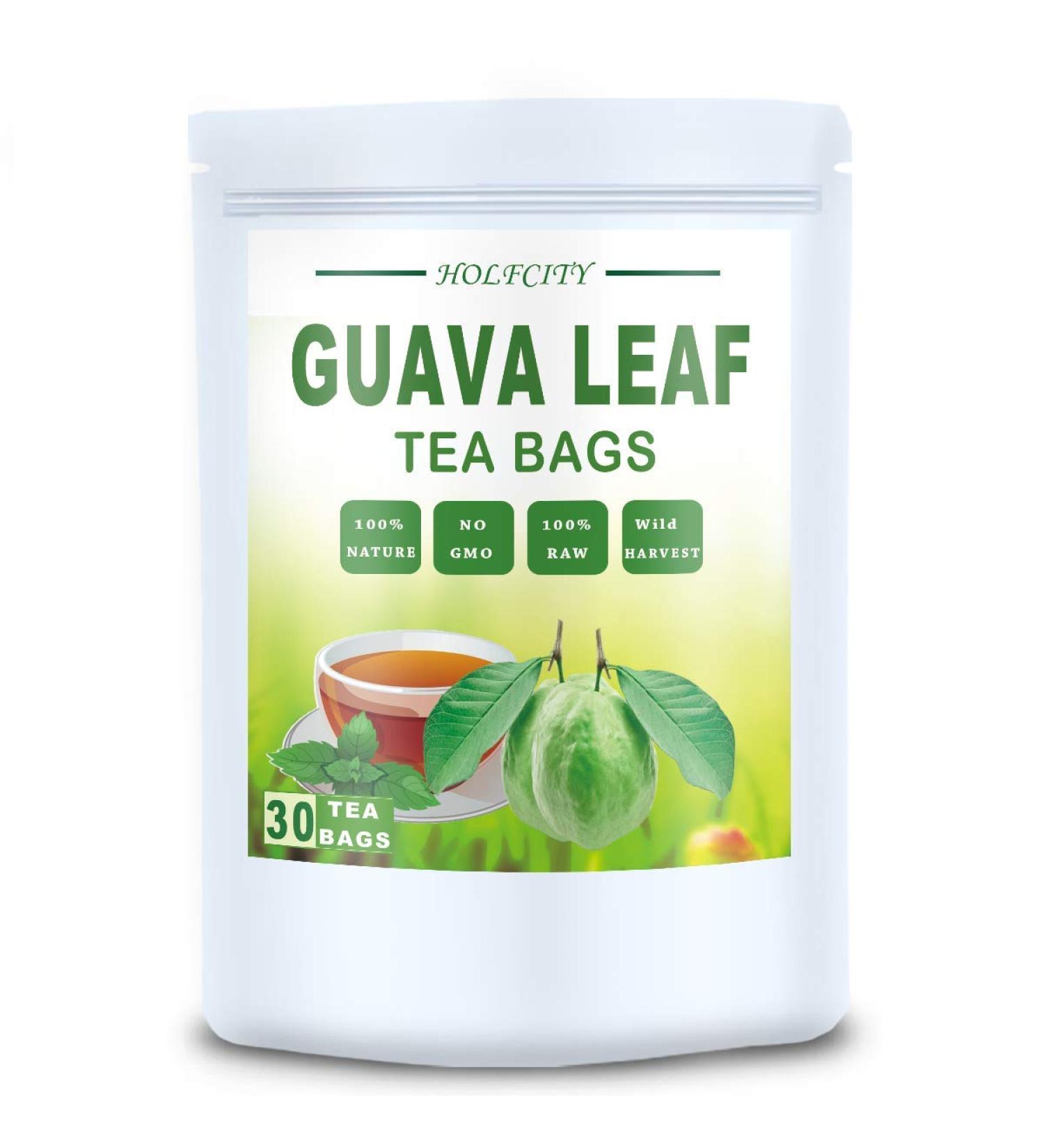 Guava Leaf Fruit Tea Bags - Natural Herbal Tea (30 count) - Buy Online on GoSupps.com