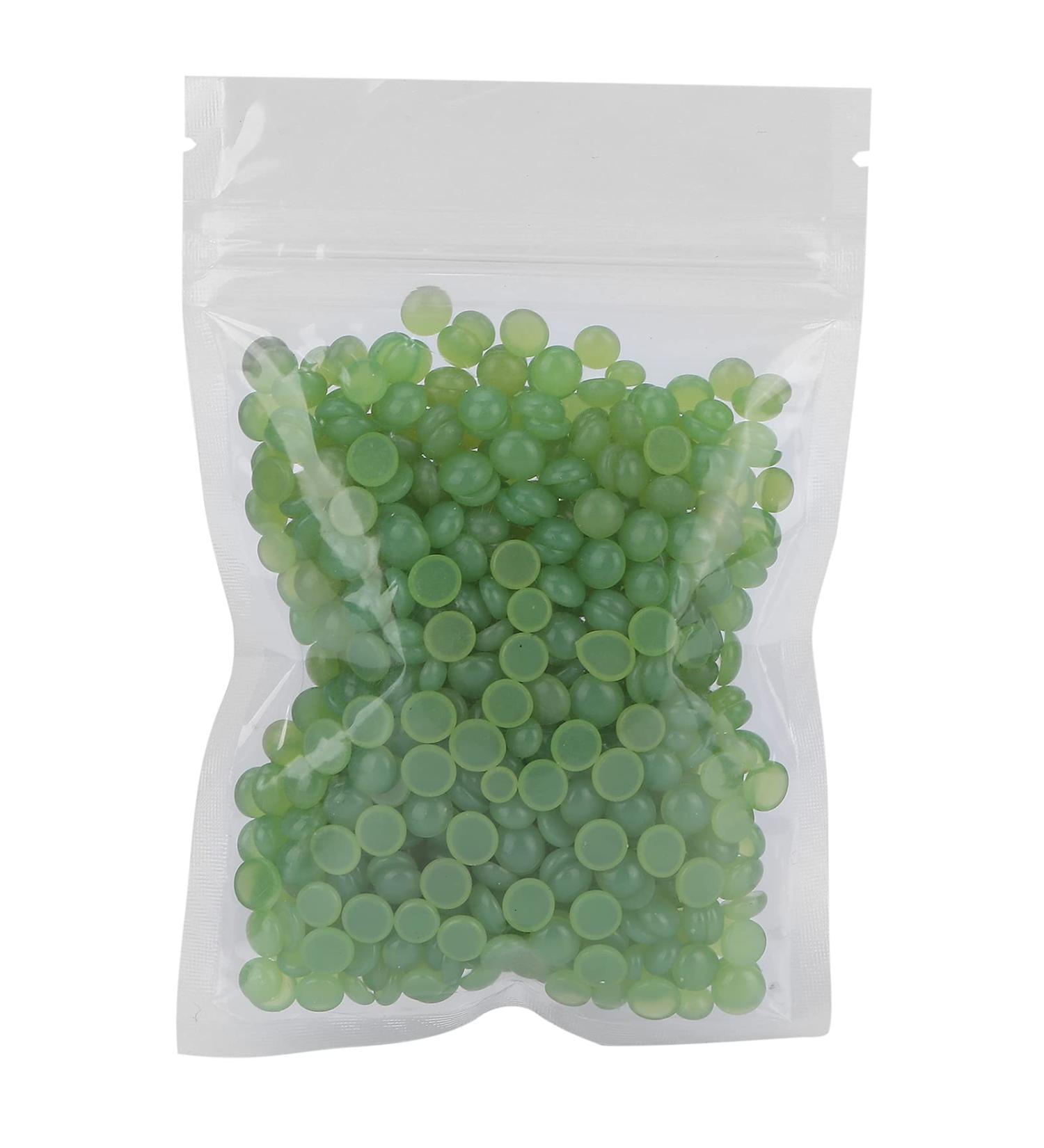 Buy Painless Depilatory Wax Beads - Paperless Hair Removal for Face Legs Armpits & More (Green) - Fast International Shipping - Buy Online on GoSupps.com