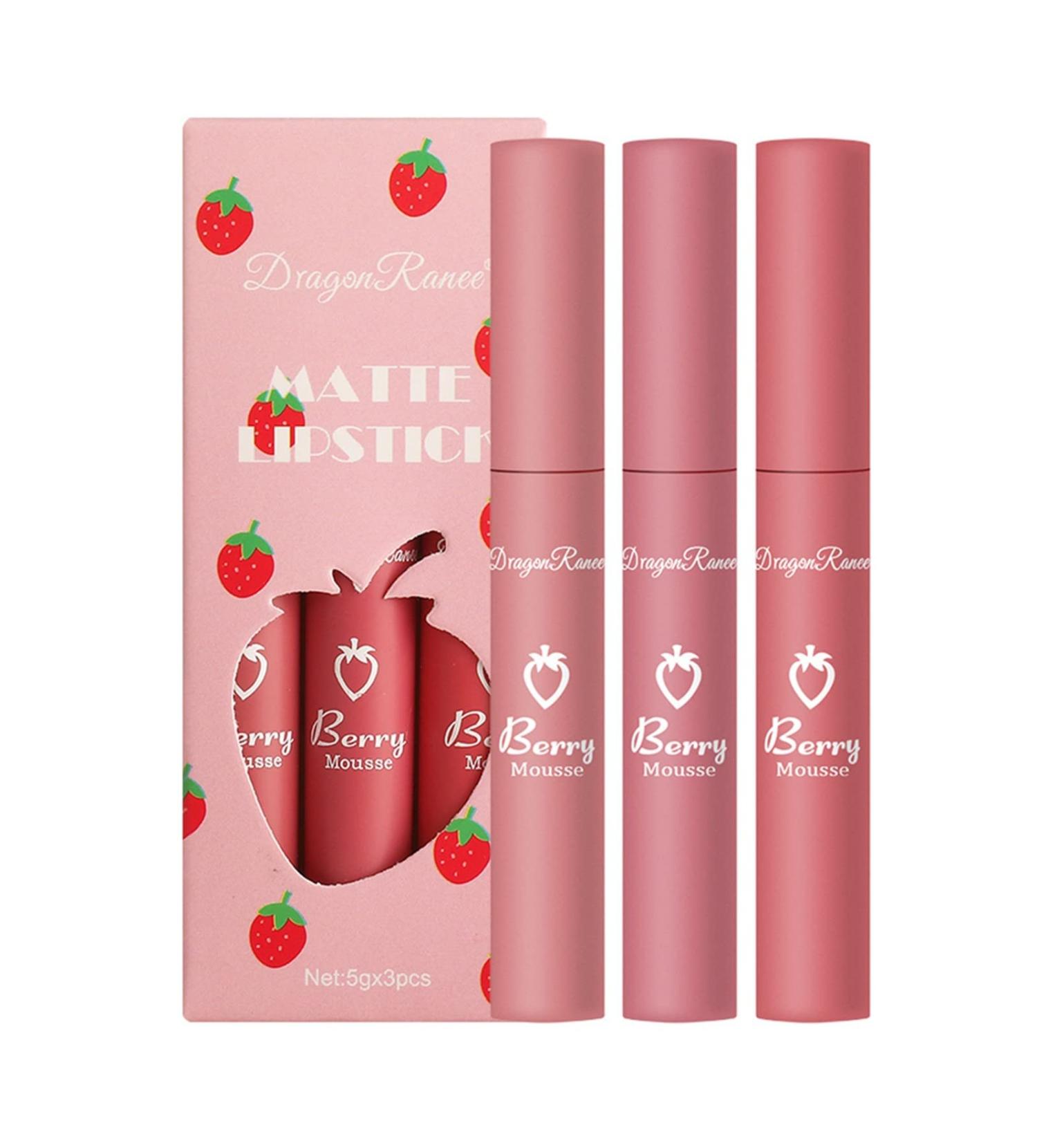 YUECI Waterproof Lipstick Set Long-Lasting 12H Matte Lip Glaze & Gloss | Fade-Resistant Non-Drying Formula - Buy Online on GoSupps.com
