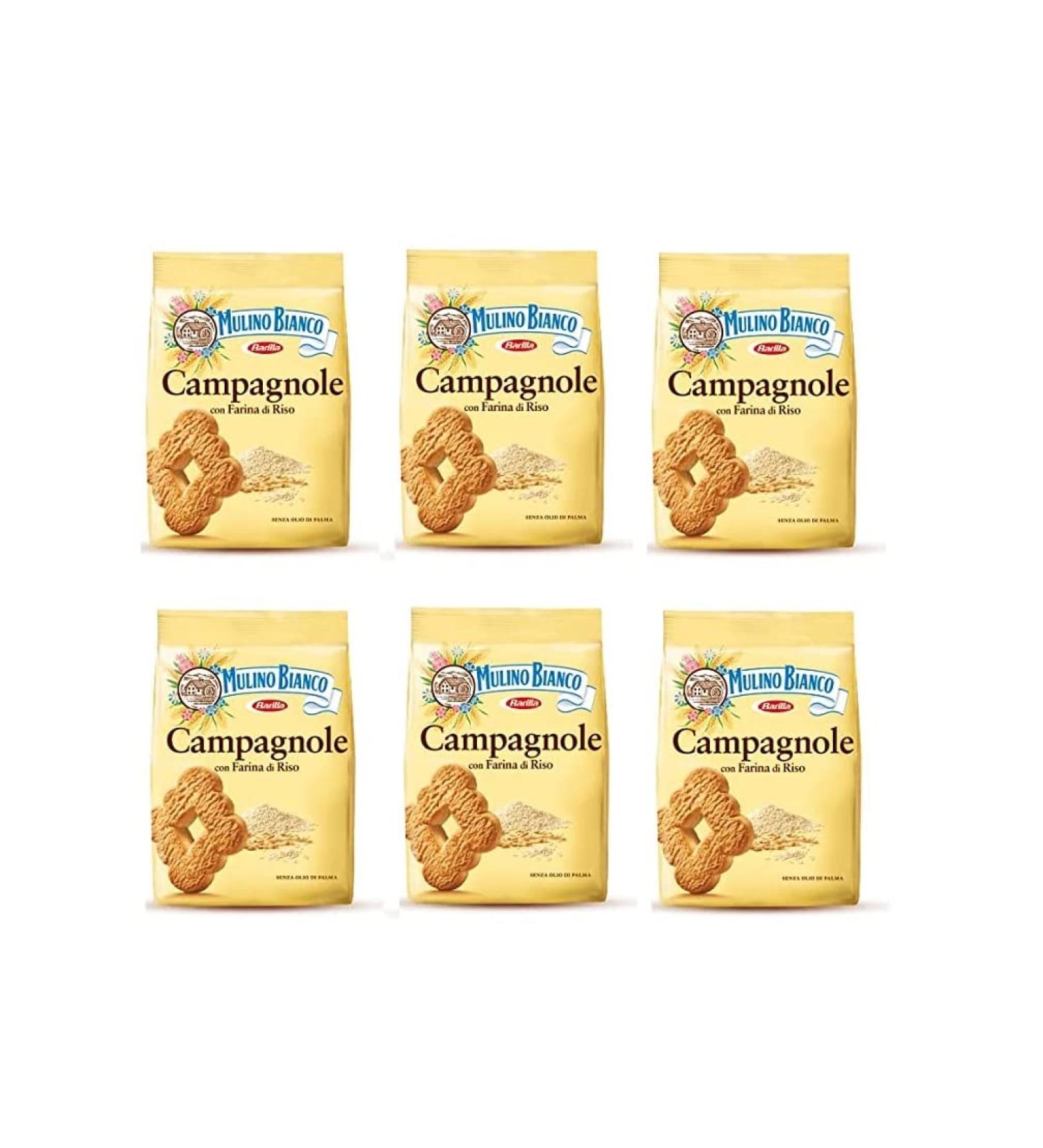  Mulino Bianco Barilla Mulino Bianco Campagnole with Rice Flour Lot of 6 sandy biscuits with rice flour 700 g - Buy Online on GoSupps.com