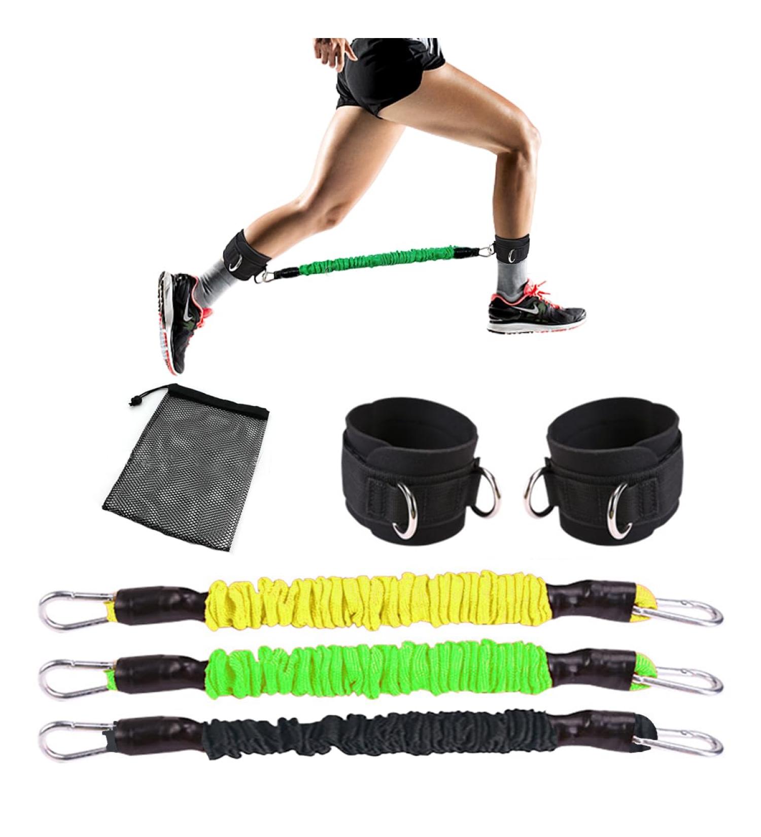 Buy Pilipane Ankle Resistant Bands with Cuffs | Premium Glutes & Legs Workout Equipment for Home Fitness - Ideal for Both Women & Men - Buy Online on GoSupps.com