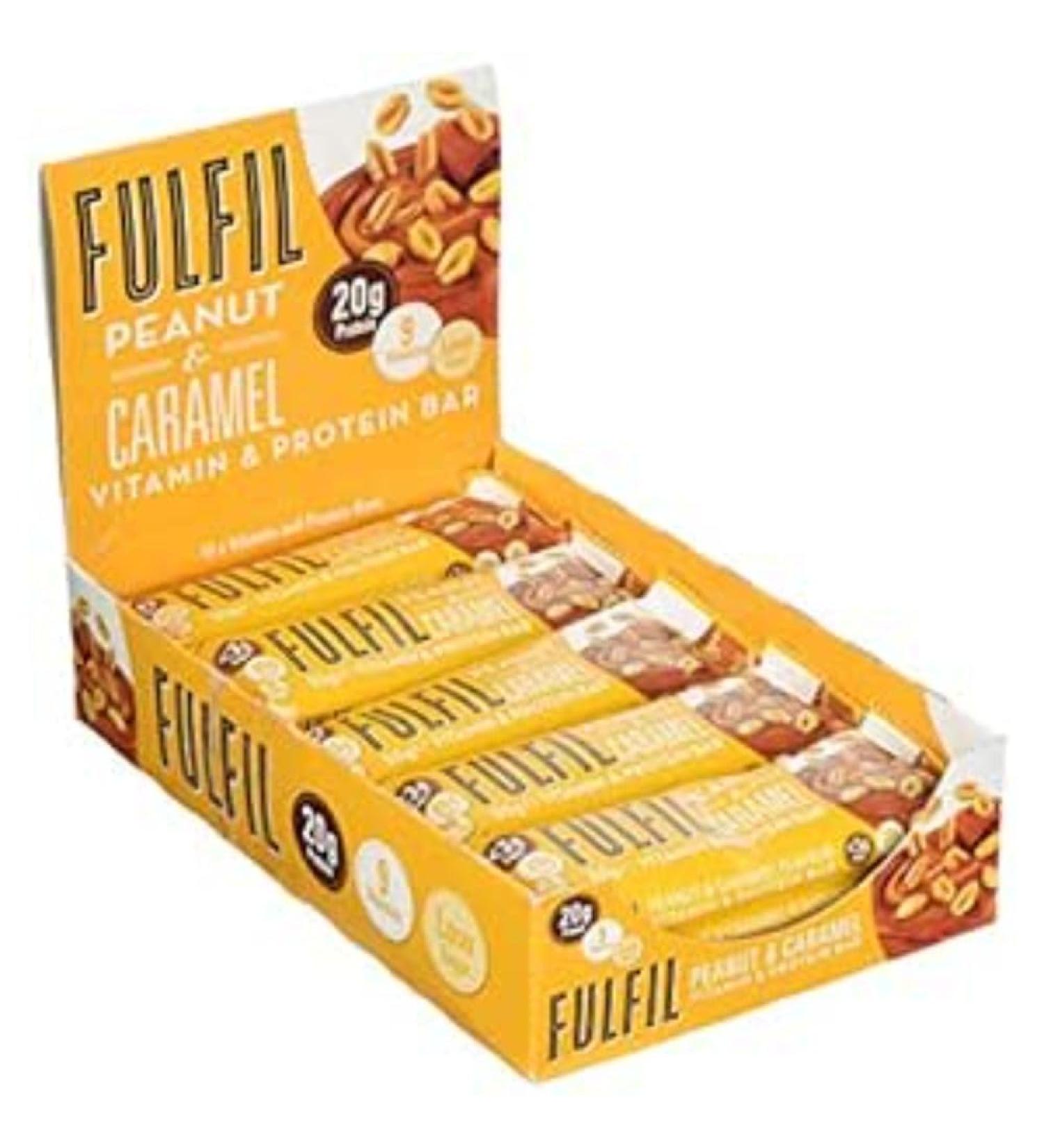 Fulfil Vitamin and Protein Bar | White Chocolate & Cookie Dough Flavor | 20g Protein, 9 Vitamins | Low Sugar | 15 x 55g Bars - Buy Online on GoSupps.com