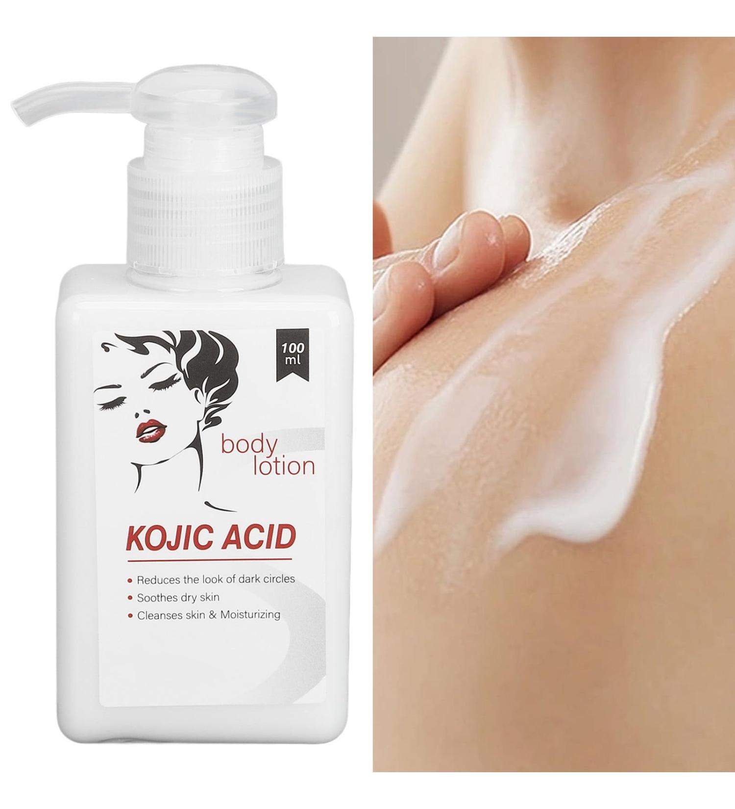 Quick Absorbing Body Cream 100ml Body Lotion Nourishing Moisturizing Skin Brightening Mild Body Cream Skin Brightening Moisturizing Kojic Acid Body Lotion for Dry Skin - Buy Online on GoSupps.com