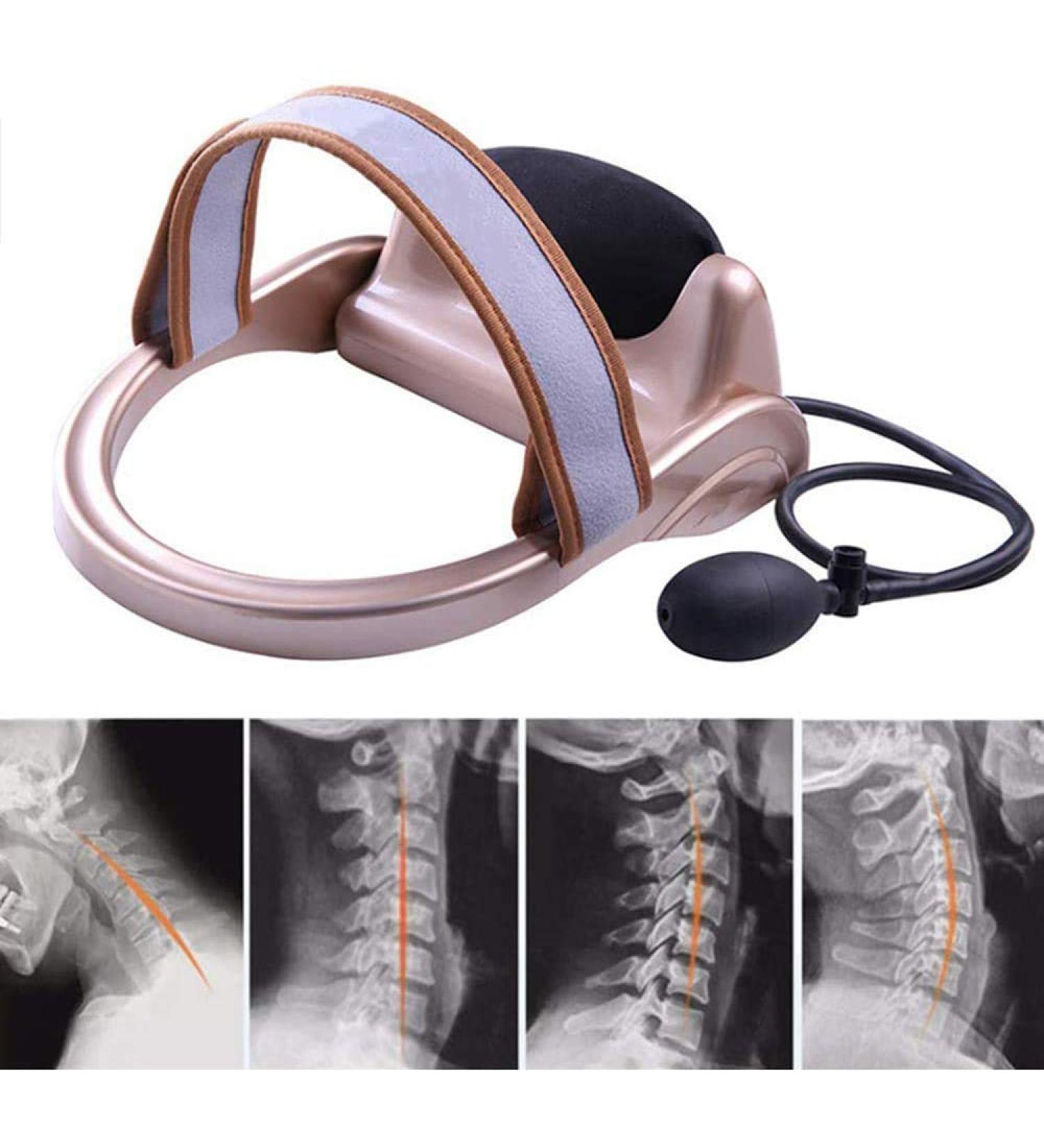 Buy Adjustable Cervical Traction Device | Inflatable Neck Support & Stretcher for Neck Pain Relief & Stiffness - Buy Online on GoSupps.com