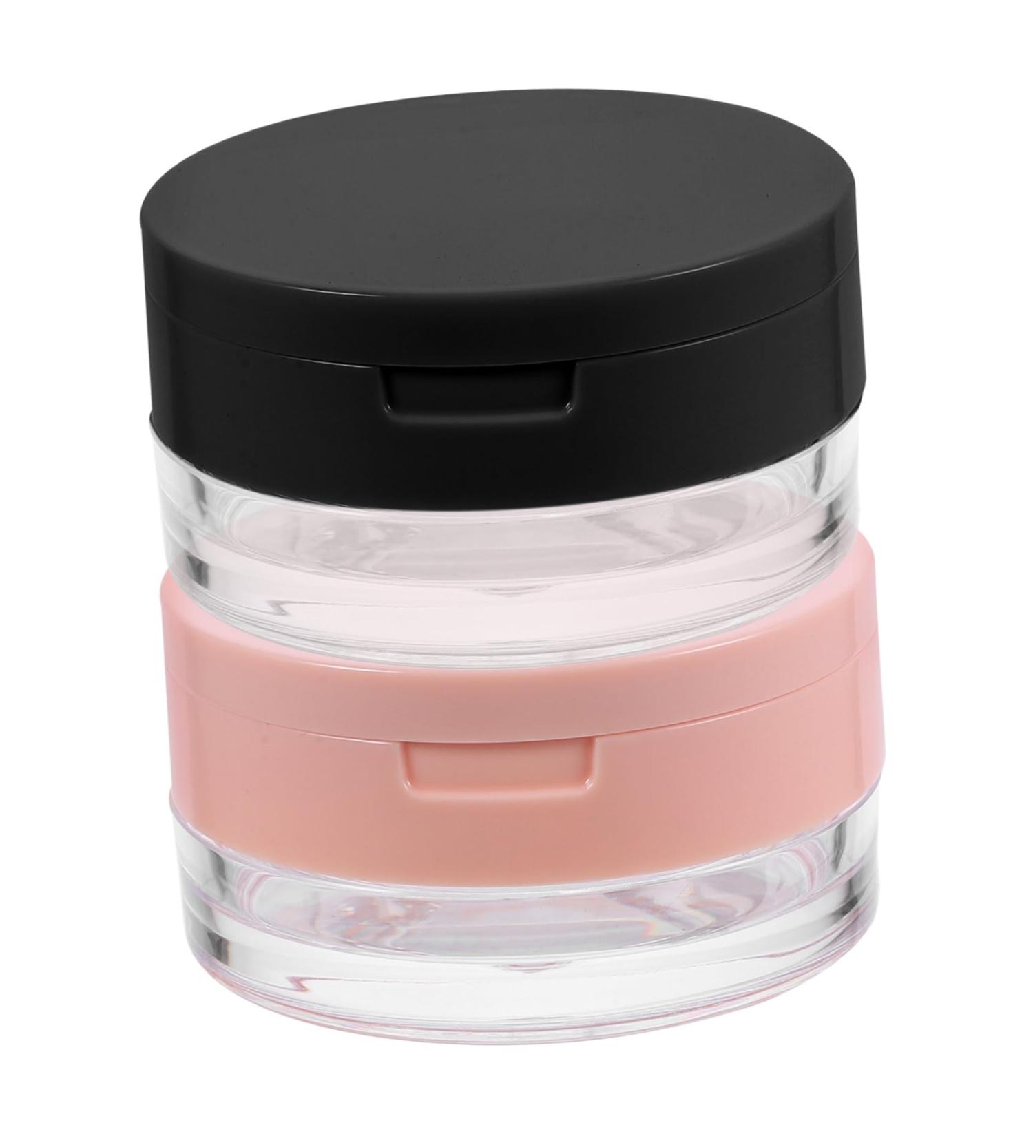 Mikinona 2pcs Portable Powder Box Compact with Mirror Makeup Accessories Cosmetics Travel Powder Case Plastic - Buy Online on GoSupps.com