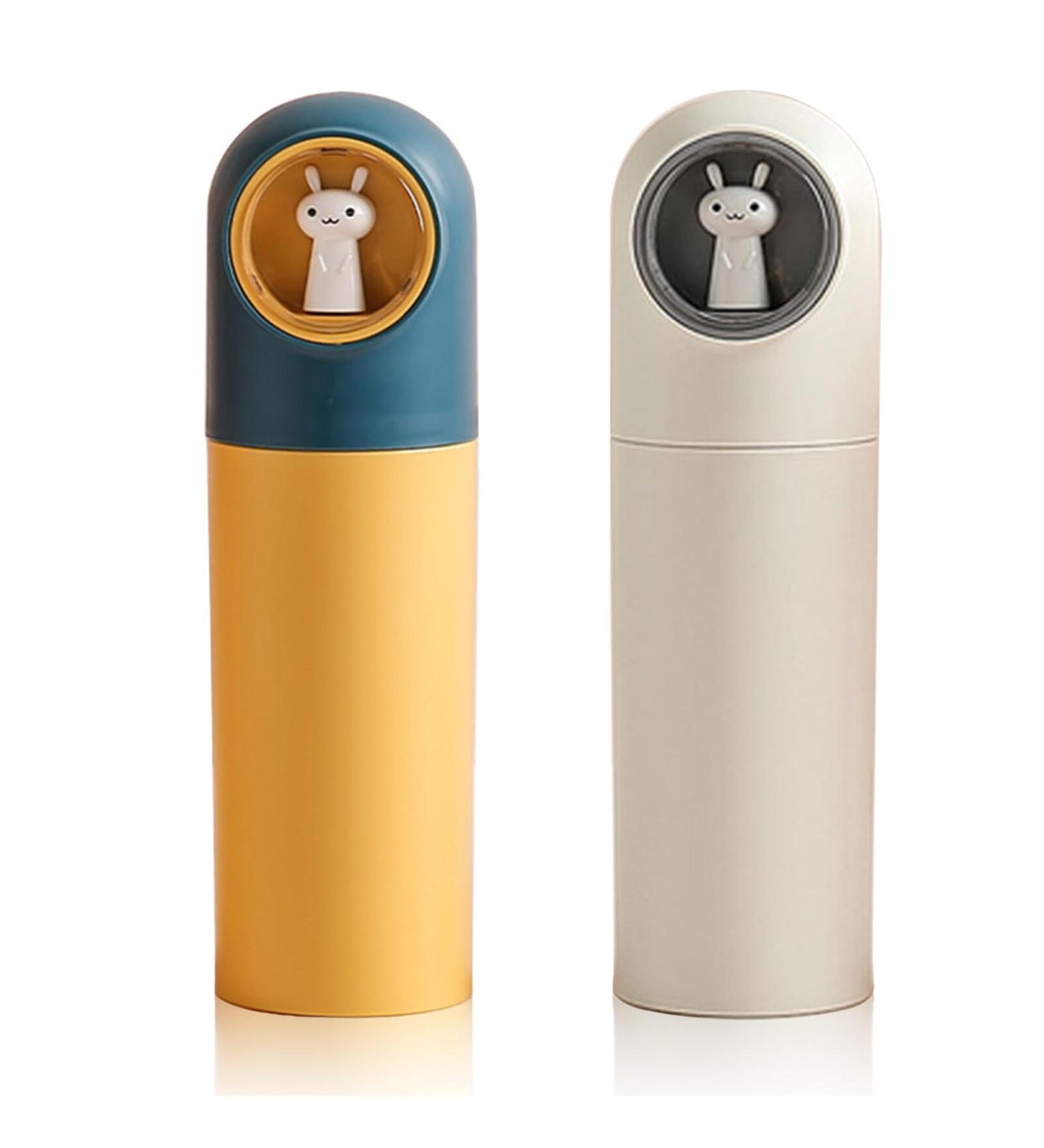 Jadin Children's Toothbrush Travel Case - 2 Pack Portable Cartoon Toothbrush Covers for Girls | Perfect for Home School & Camping (Yellow + White) - Buy Online on GoSupps.com