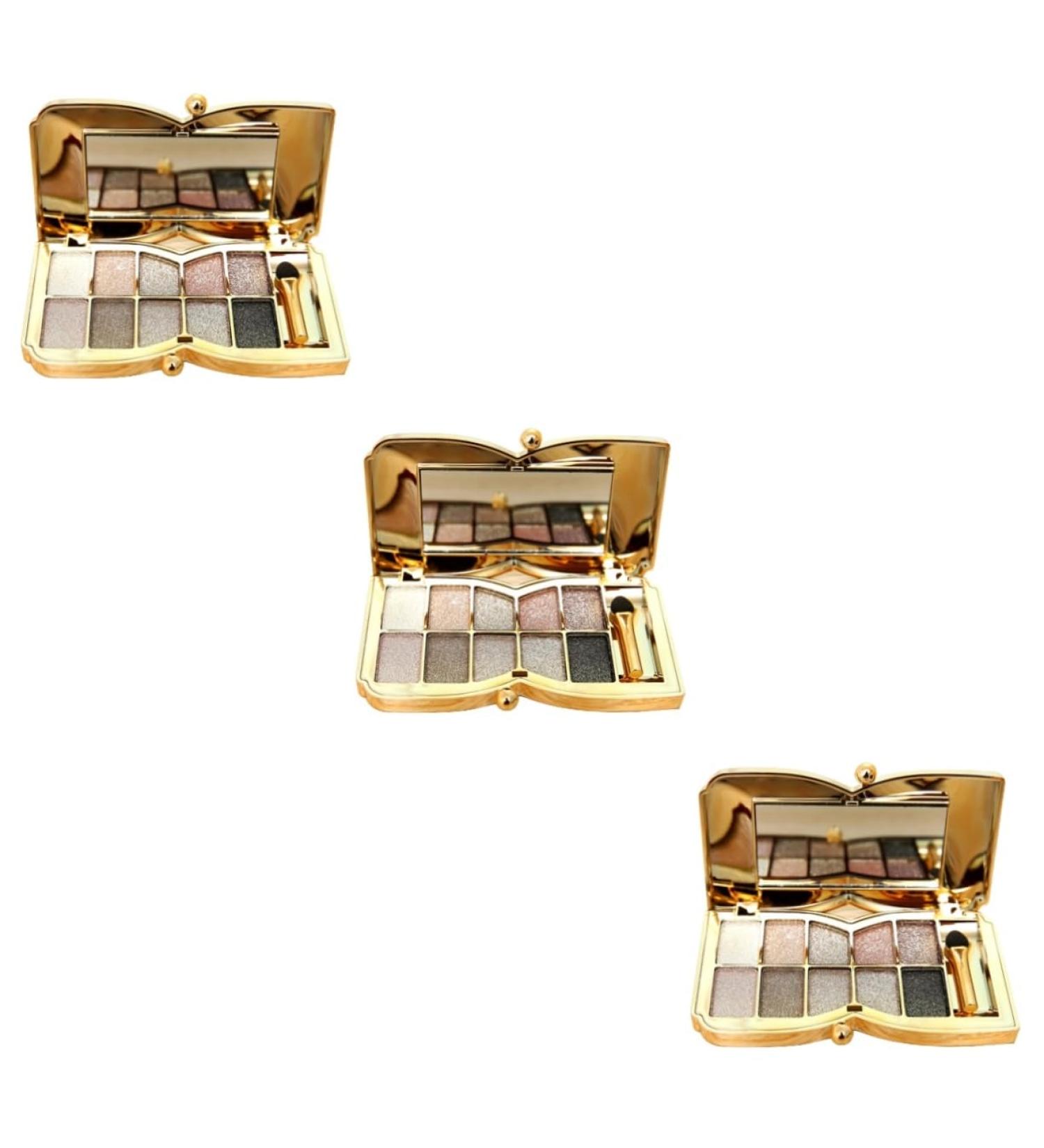 Healvian 3pcs Flash Makeup Brush # Colors Shadow & Colorful Eye Glitter Mirror With Eyeshadow - Buy Online on GoSupps.com