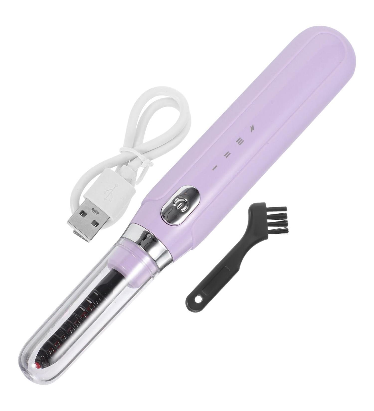 POPETPOP Heated Eyelash Curler - Portable Electric Curling Wand with 3 Modes USB Rechargeable for Long-Lasting Lashes - Ideal for Women - Buy Online on GoSupps.com