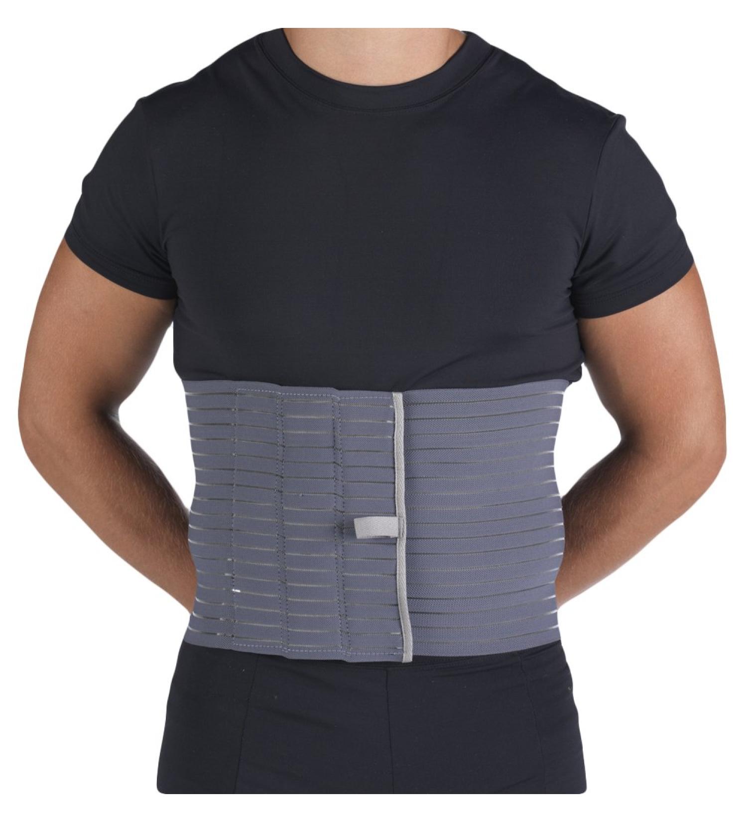 OTC Abdominal Binder for Men - Ribbed Elastic Compression - Large Size | International Shipping Available - Buy Online on GoSupps.com