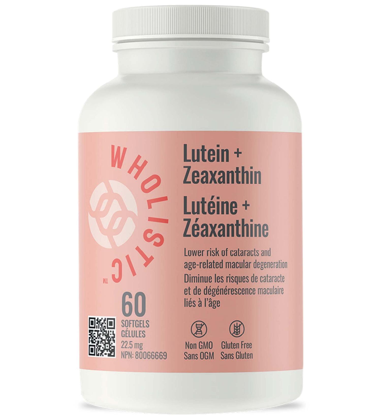 Wholistic Lutein + Zeaxanthin - 60 softgels - Buy Online on GoSupps.com
