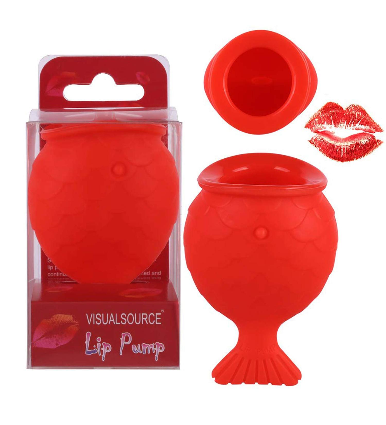 Fish Shape Silicone Lips Enhancer Plumper Tool for Natural Pout & Sexy Lip Beauty Pump - Buy Online on GoSupps.com