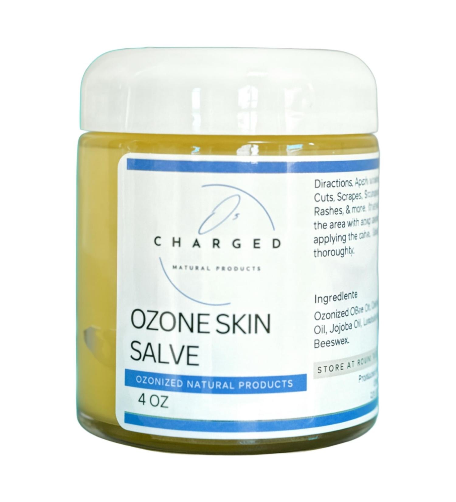 O3 Charged Ozone Skin Salve Ozone Oil Natural Skin Care Essential Oils Moisturizer Lavender Oil Cuts Bug Bites Pure Natural 4oz Body Care Ozone Cream Oxygenated Healing Salve Glass Jar - Buy Online on GoSupps.com