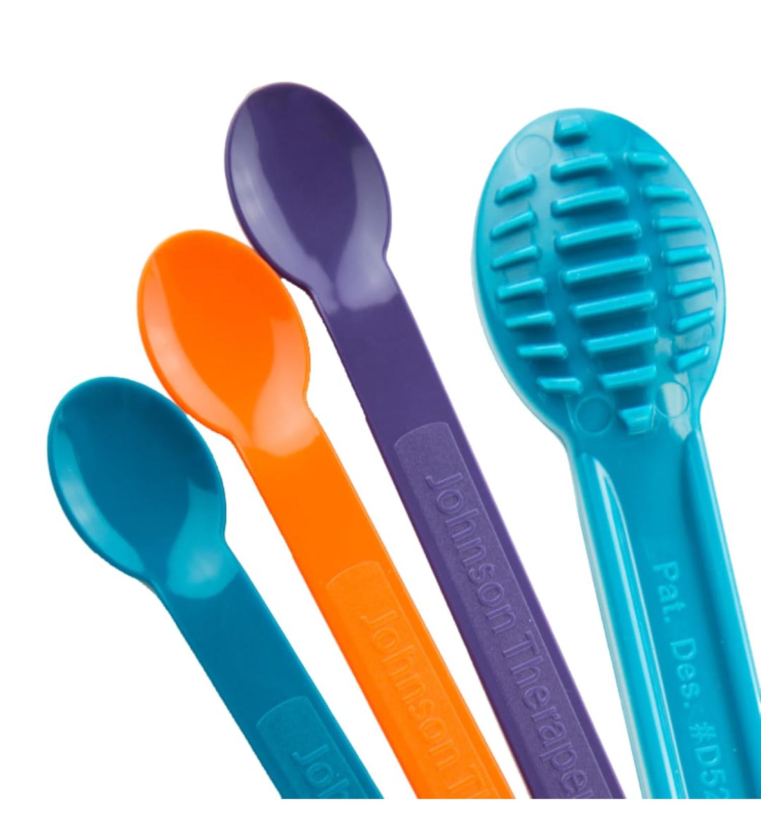 ATC Handels GmbH Textured Spoon - Notched Tableware for Optimal Oral Sensory Stimulation | Large Dining Spoon for Enhanced Eating Experience - Buy Online on GoSupps.com