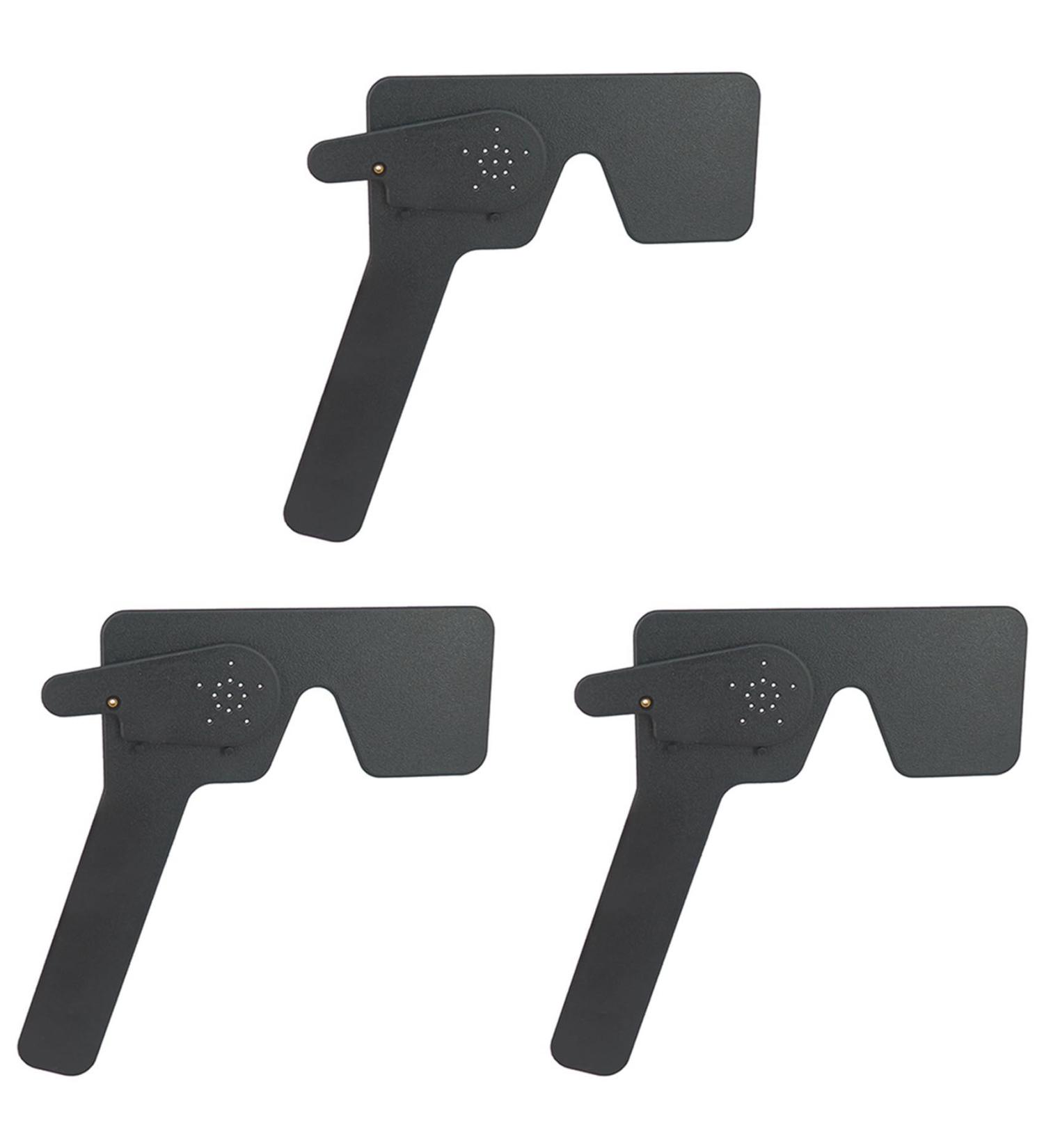 3X Professional Ophthalmic Lorgnette - 17 Pinhole Vision Test | Black Plastic - International Shipping - Buy Online on GoSupps.com