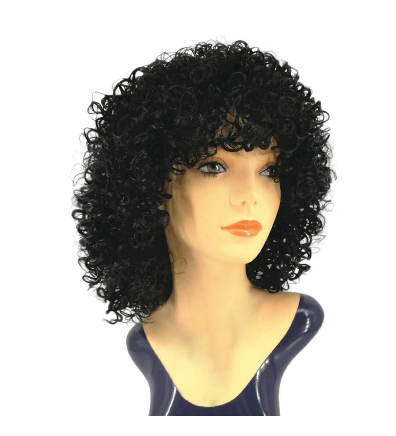 Shop Afro Black Curly Synthetic Wig for Women | Long Hair Curls for Cosplay & Anime - Buy Online on GoSupps.com