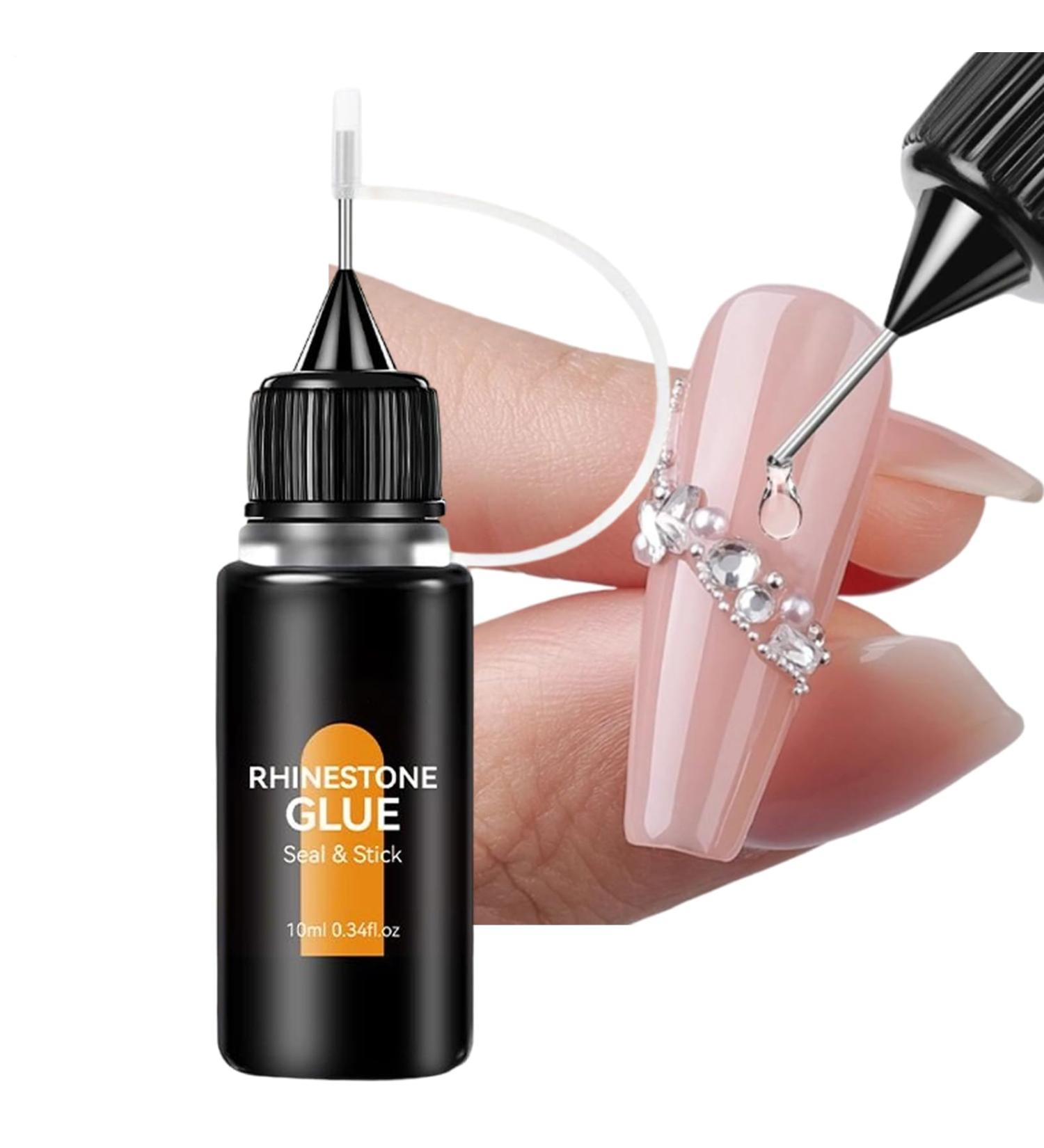 Lunaobrik Nail art glue 10ml manicure accessory kit LED lamp nail polish gem glue for stickers beads decoration for women girls beginners salon - Buy Online on GoSupps.com