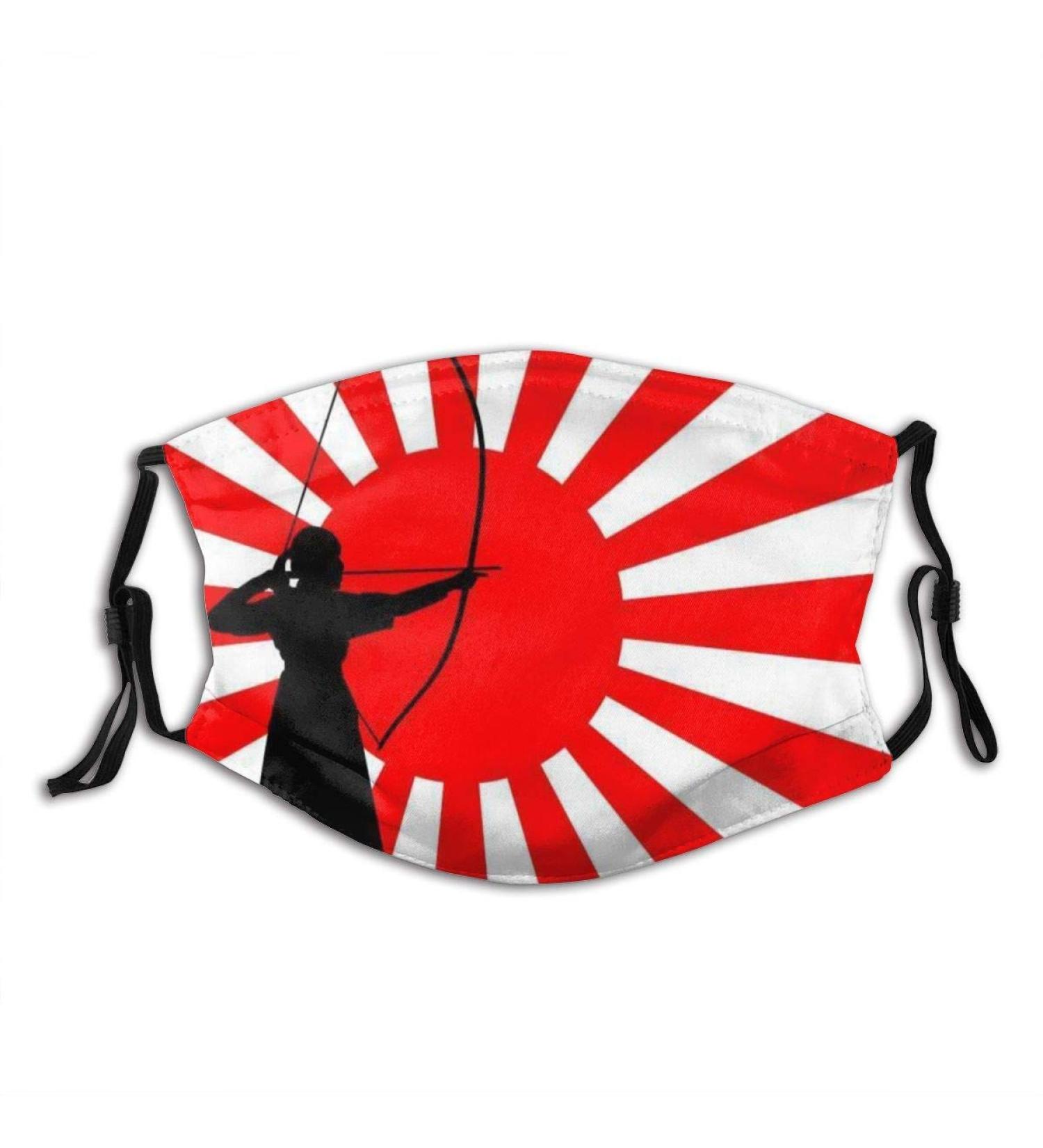 Japanese-kyudo-archer-flag-vector-art-29604454src oiDkiiMzGiQkkGWxsKgyNg-55-10 Cotton Washable Nose Wired Face Cover Filter Pocket Wide Cover with Filter - Buy Online on GoSupps.com