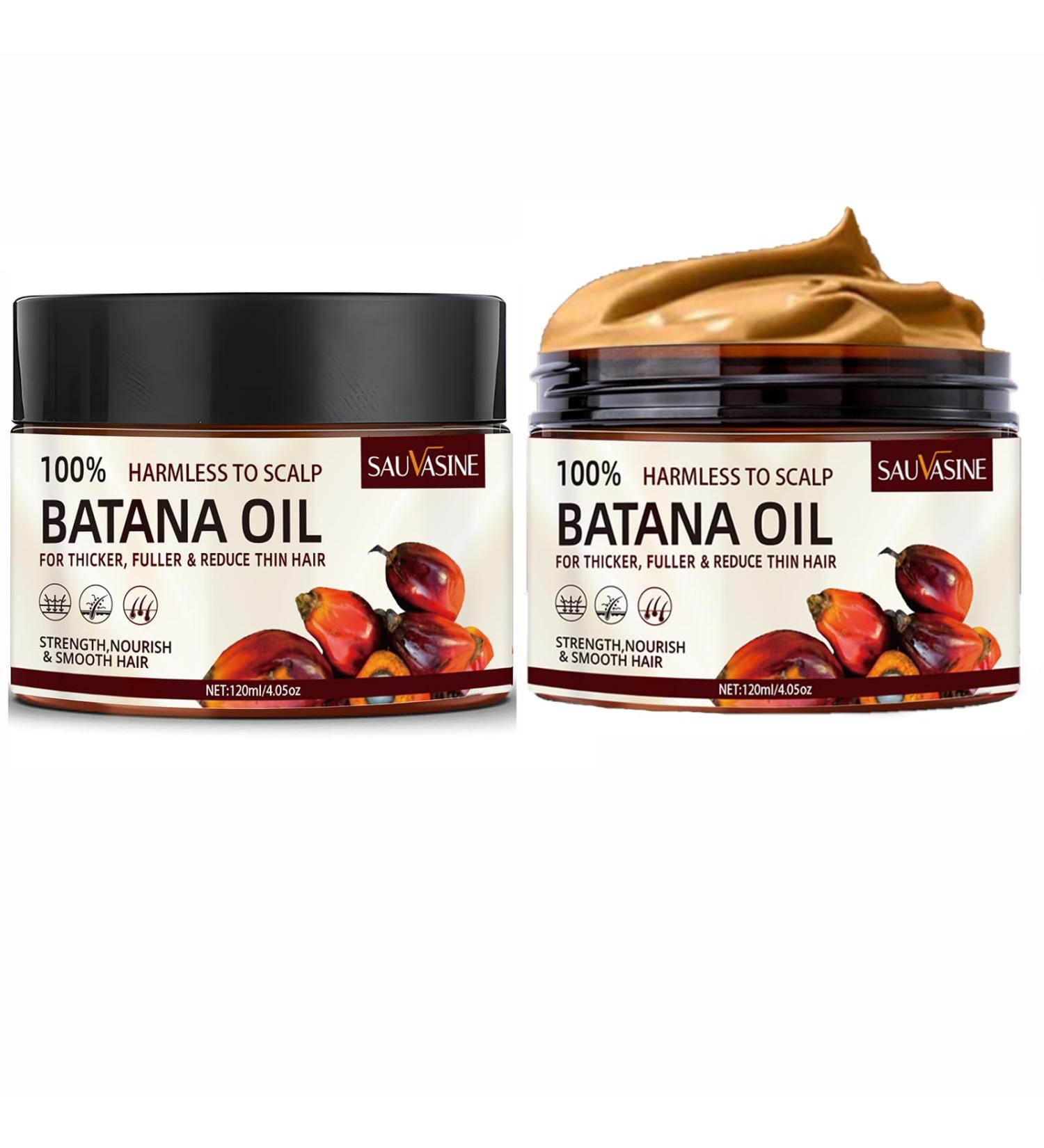 2 Bottles Pack of Raw Batana Oil for Hair Growth - Pure Organic Batana Oil - Revitalizes Hair Strength Prevents Hair Loss Moisturizes Scalp  - Buy Online on GoSupps.com
