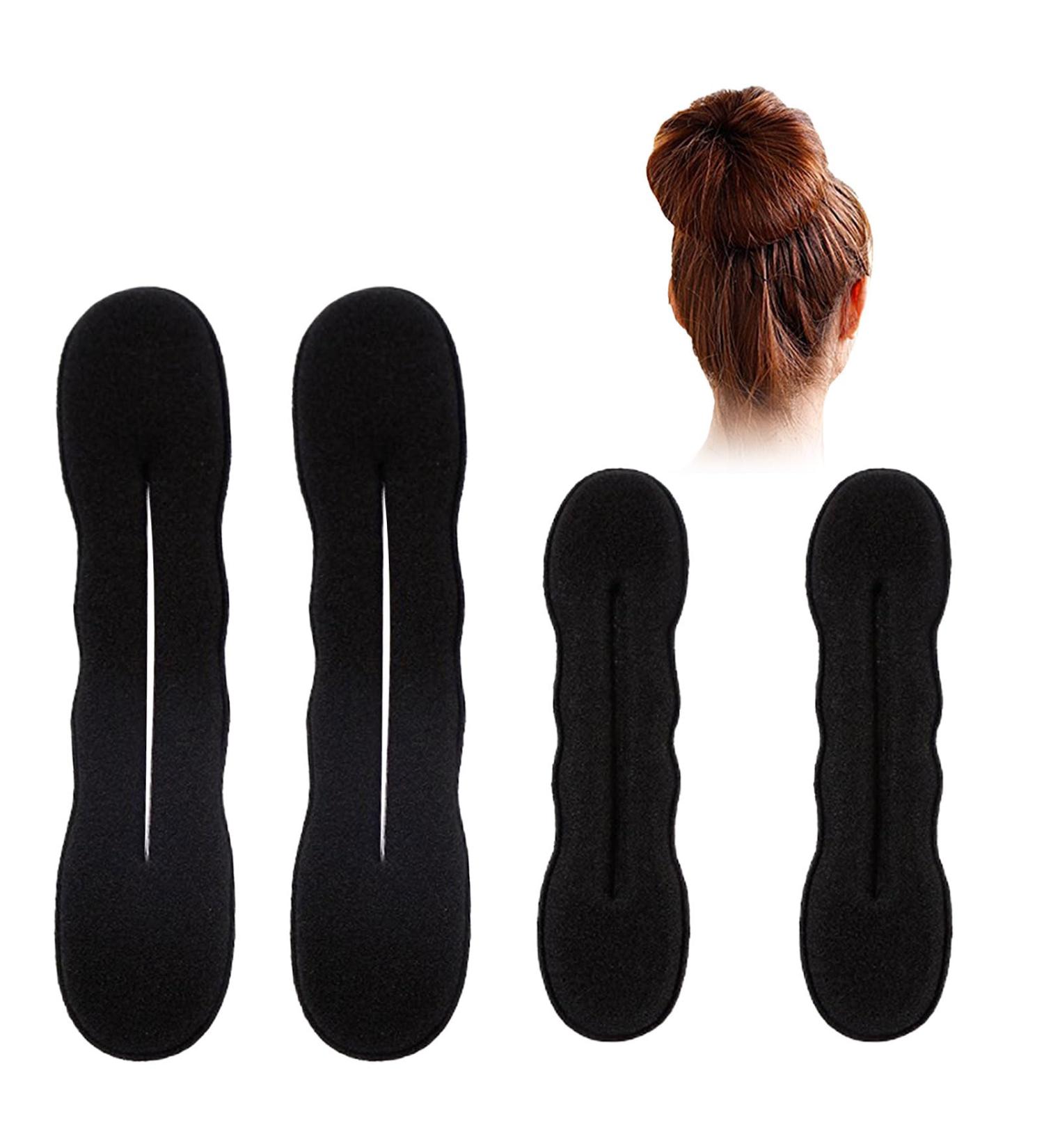 MMDOCO 4-Piece Hair Styling Set - Bun Maker Magic Hair Donut Rolls Curlers & Clips for Perfect Hairstyles - Buy Online on GoSupps.com