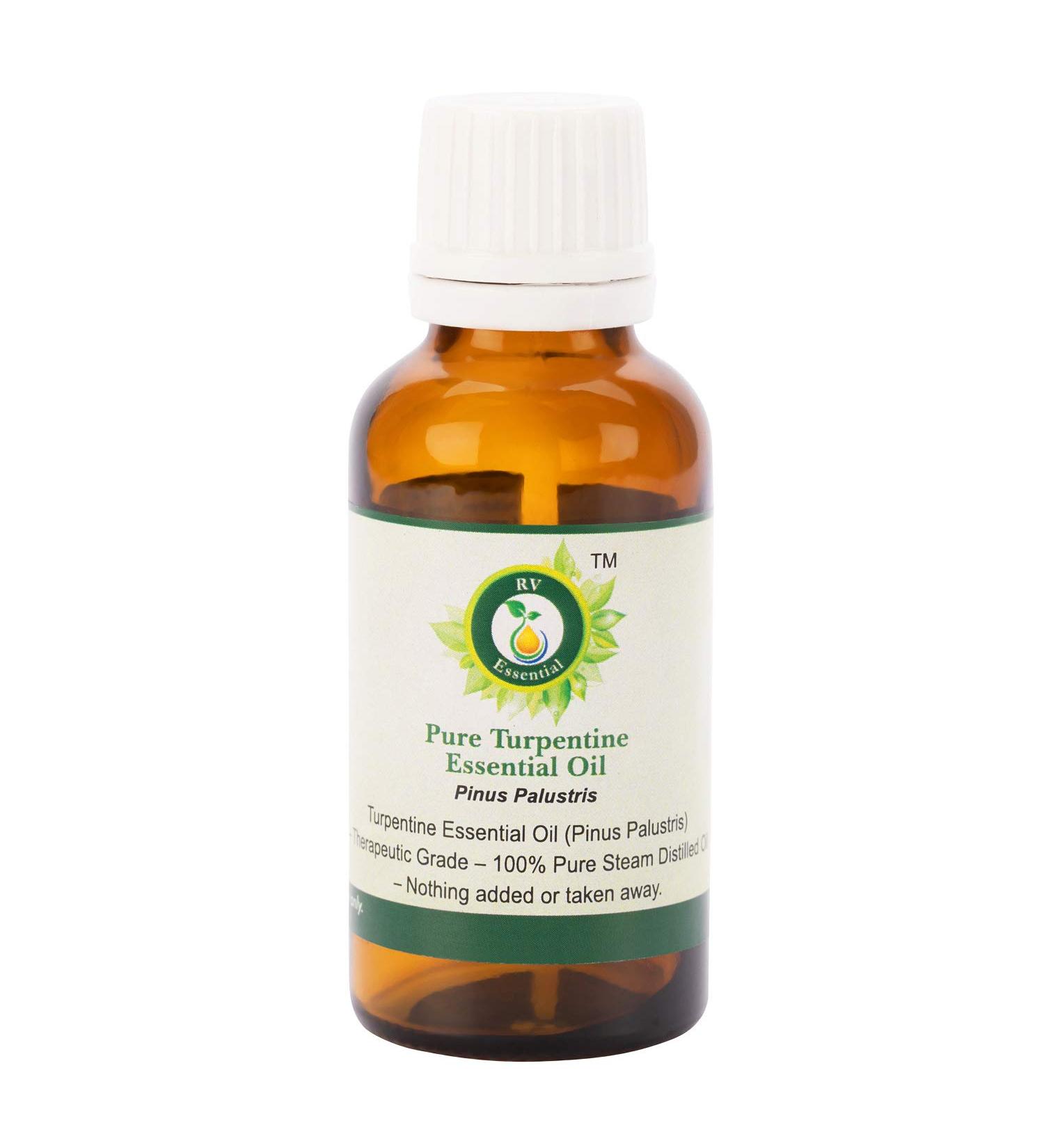 R V Essential Pur T r benthine Huile essentielle 30ml (1.01oz) - Pinus Palustris (100% Pur et naturelle Distill e vapeur) Turpentine Essential Oil 30 ml (Pack of 1) - Buy Online on GoSupps.com