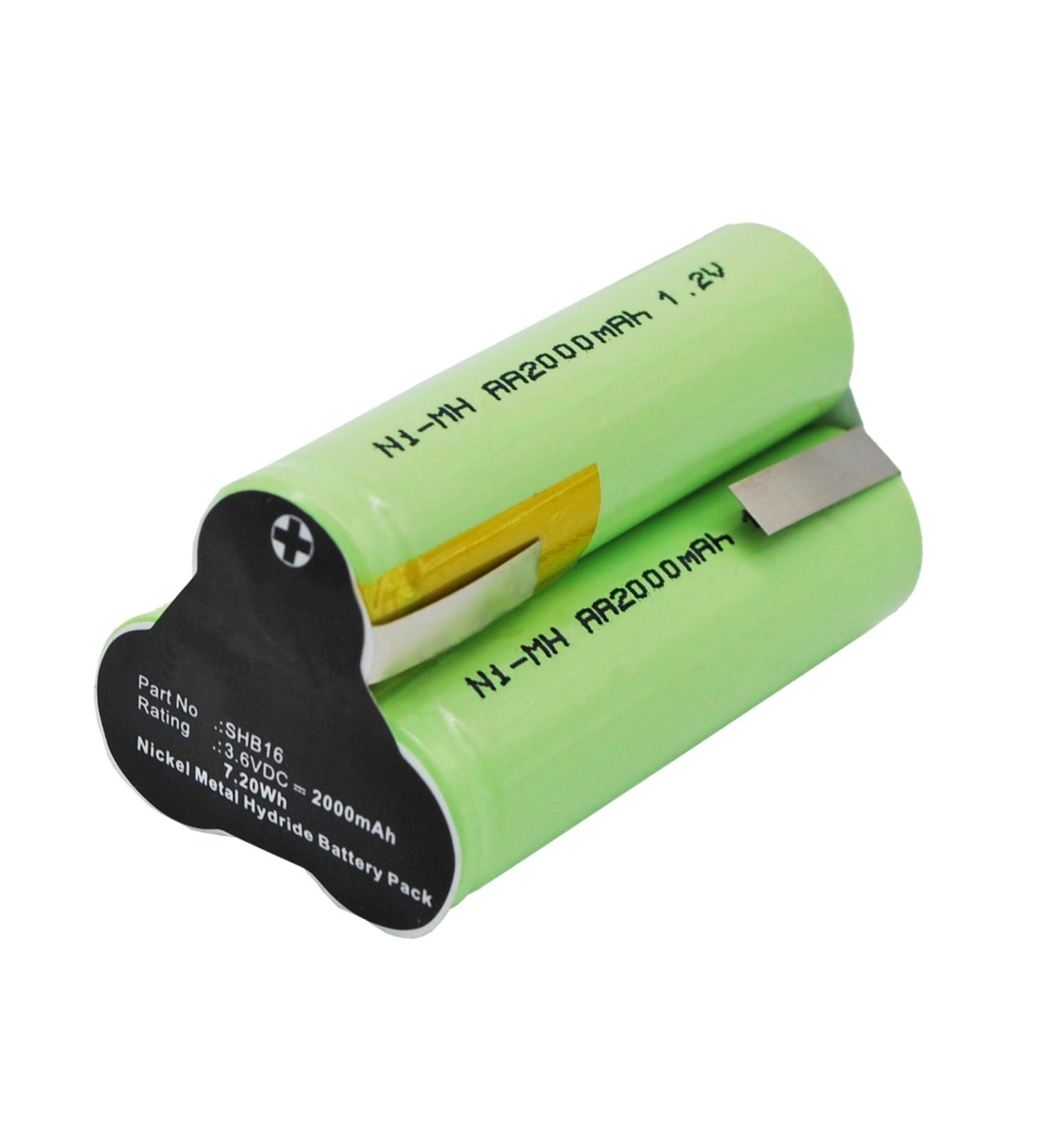 Synergy Digital Shaver Battery for Babyliss T44 - Ultra High Capacity Ni-MH 3.6V 2000mAh Replacement for SHB16 - Buy Online on GoSupps.com