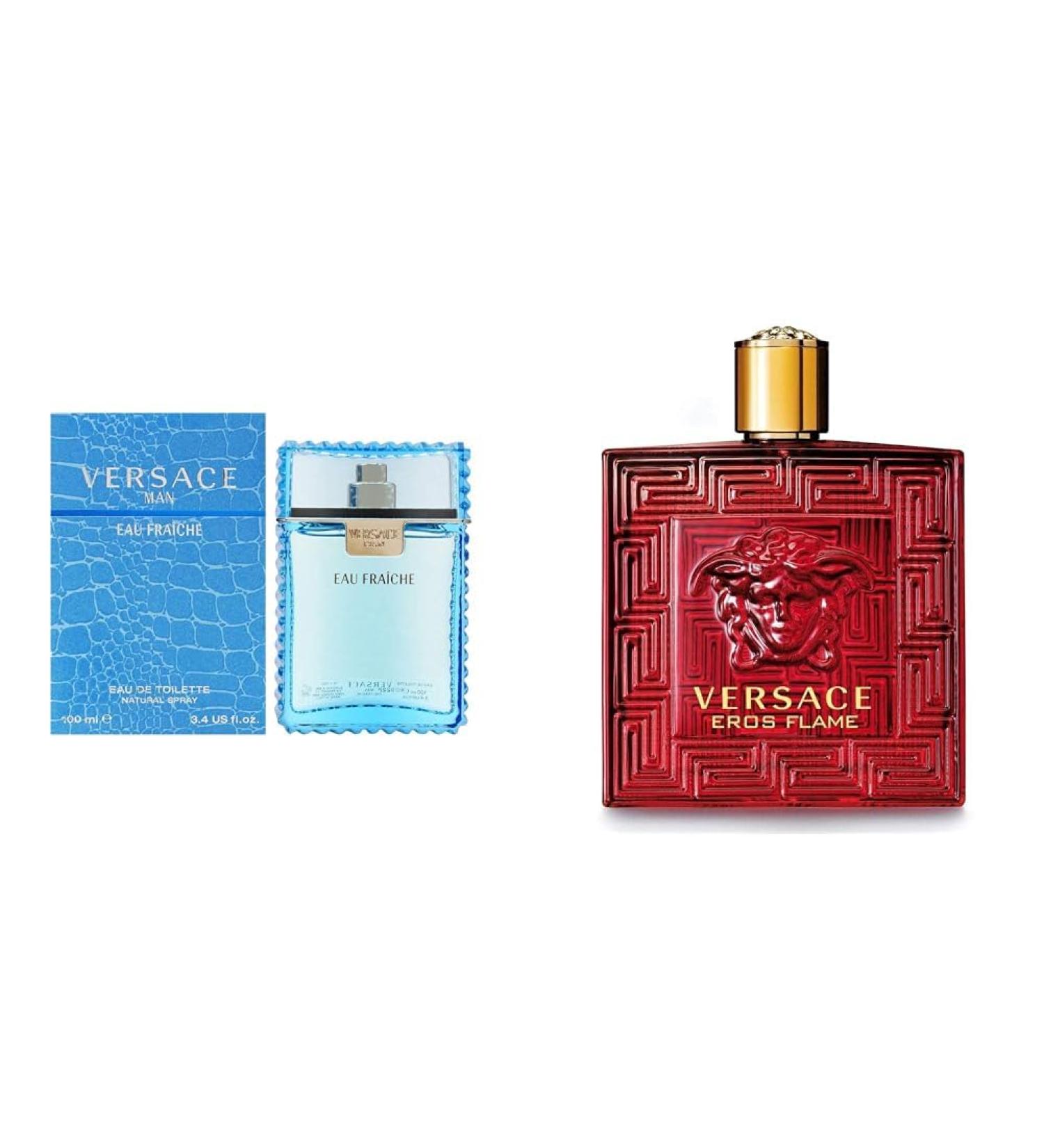 Versace Man Eau Fraiche By Gianni For Men 3.4 Oz Deodorant Spray Eros Flame Men 1.7 oz EDP Spray - Buy Online on GoSupps.com