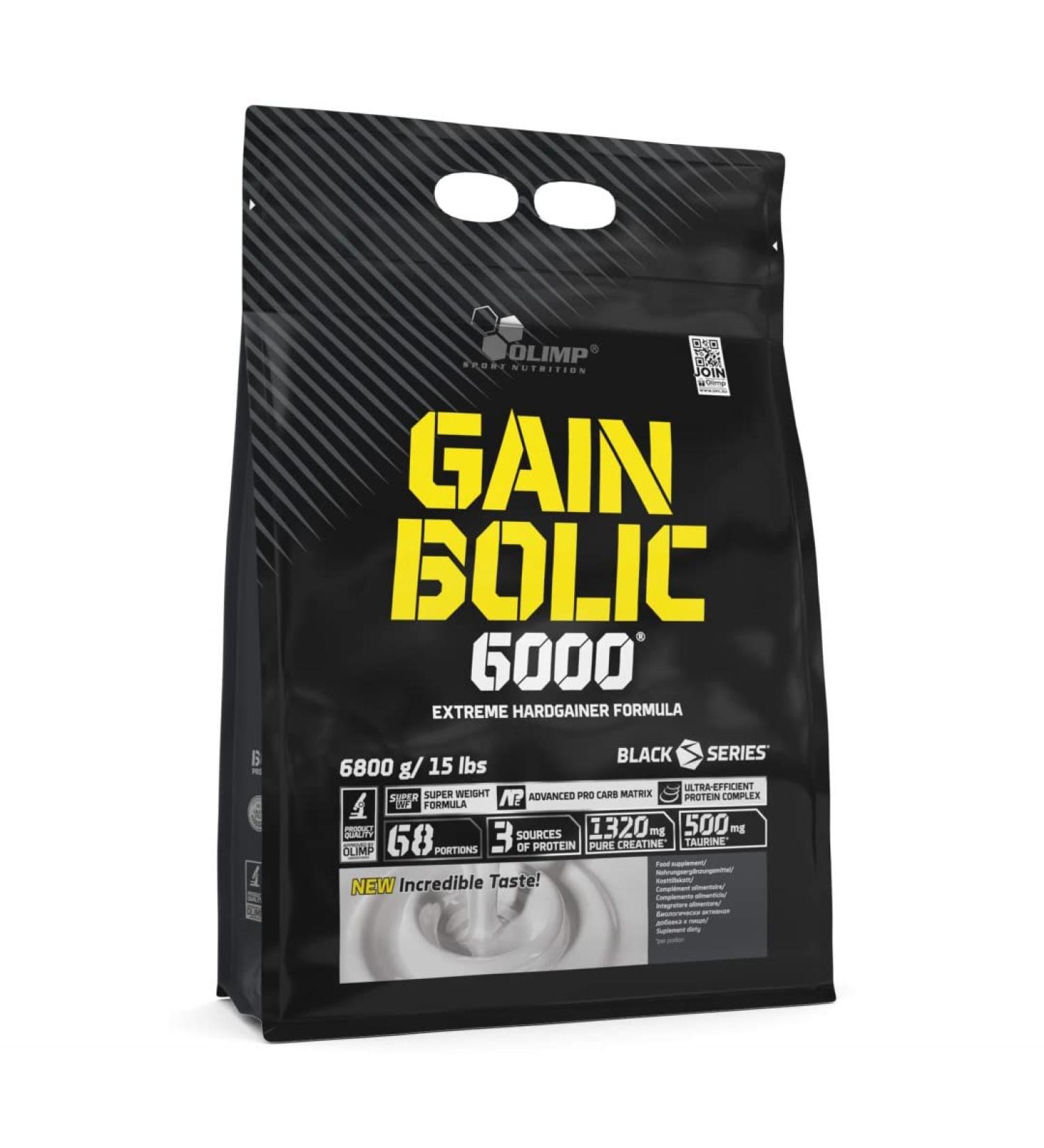 Olimp Gain Bolic 6000 - Strawberry Flavor 6800g | International Shipping Available - Buy Online on GoSupps.com