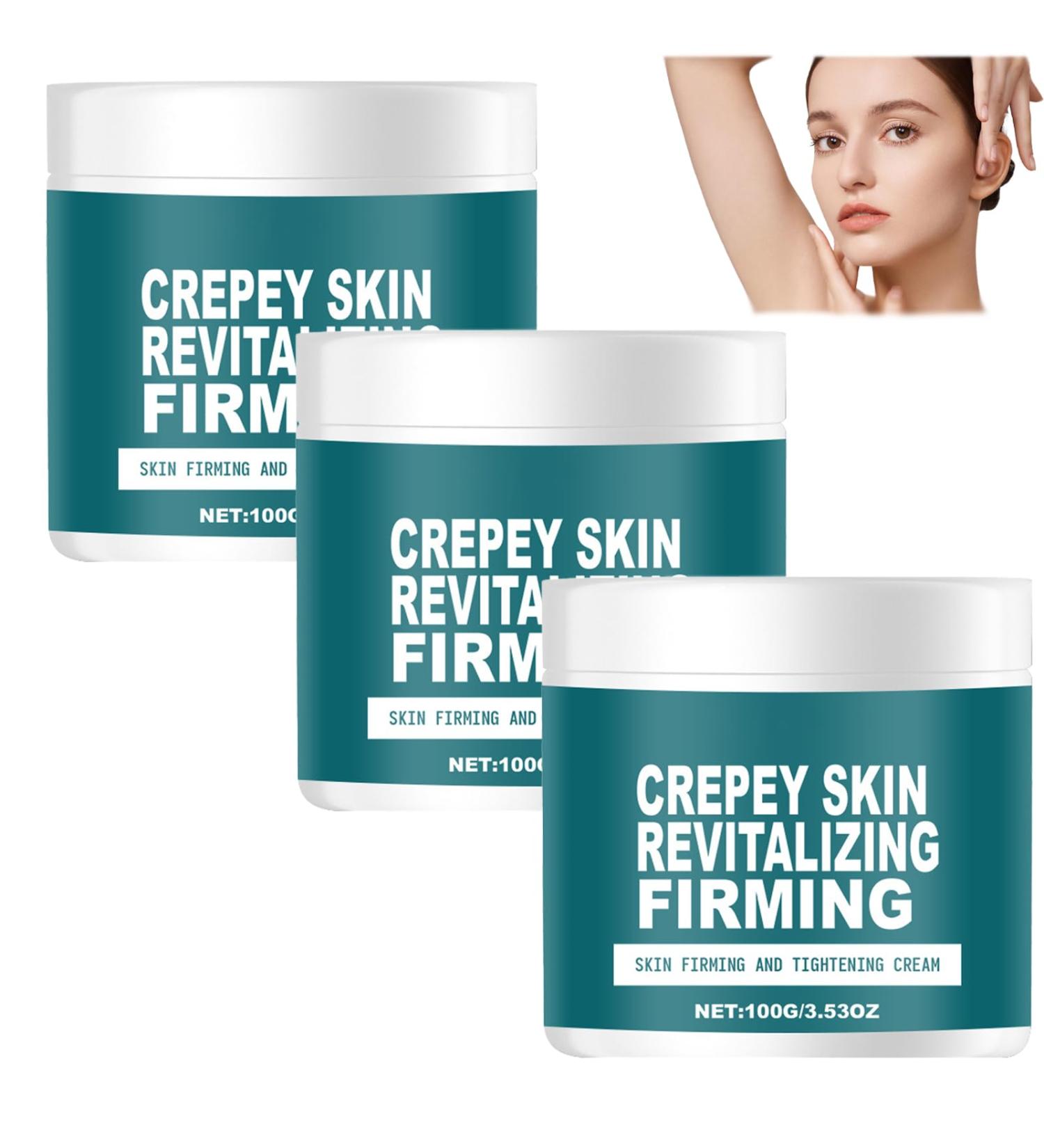 YUNFAX Crepey Skin Repair Treatment Facial Firming Cream for NeckBody Firming Cream for Loose Areas 72H Deep Hydration Fast Absorbing NonFade All Skin Types Reduces 3 Pieces - Buy Online on GoSupps.com