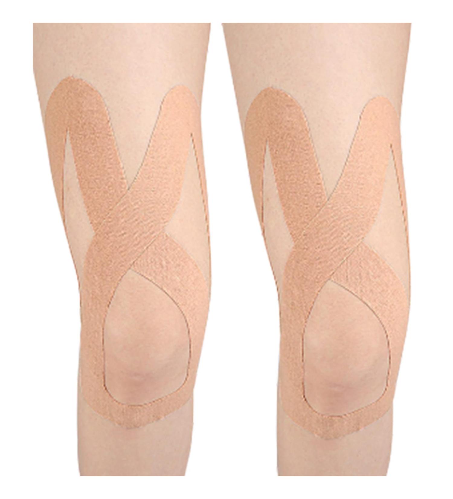 Kinesiology Tape for Knees Precut | Pre-Cut Kinetic Tape for Knee Sports Tape for Knee Pre Cut Kinesiology Tape Strips Sports Tape Kinesiology Breathable Traceless for Swimming - Buy Online on GoSupps.com