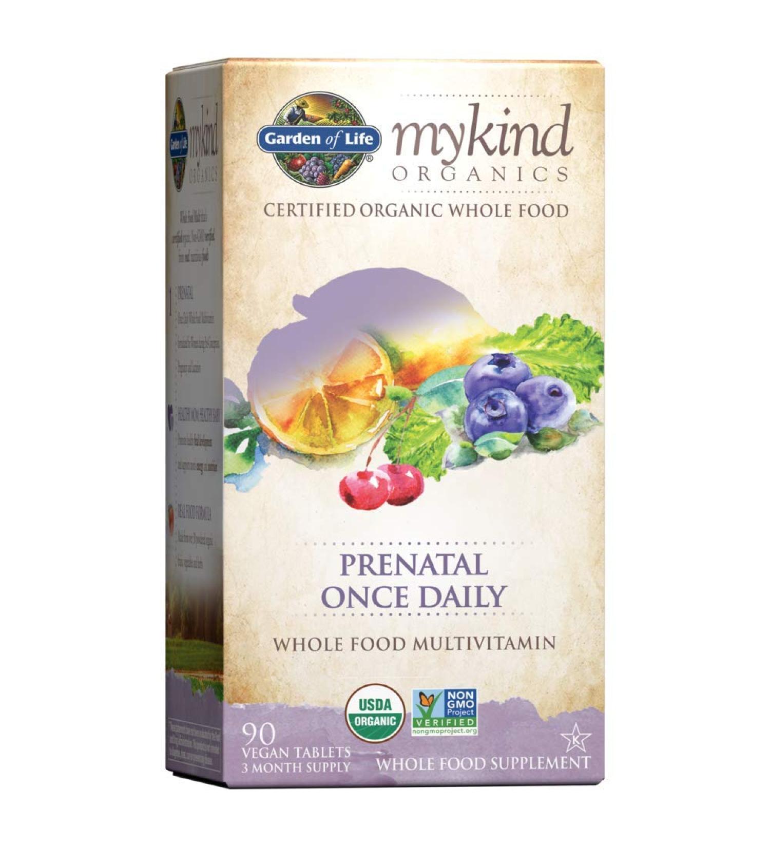 Garden of Life MyKind Organics Prenatal Once Daily - 90 Vegan Tablets for Expecting Mothers - Buy Online on GoSupps.com