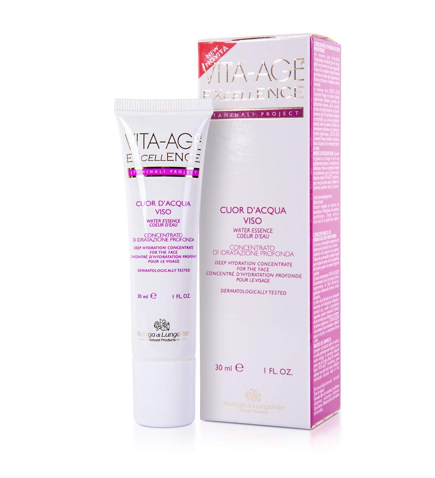  BOTTEGA DI LUNGA VITA La Bottega di Lungavita Coeur D'eau Visage VITA-AGE EXCELLENCE - Deep Hydration - 30ml Tube - Buy Online on GoSupps.com