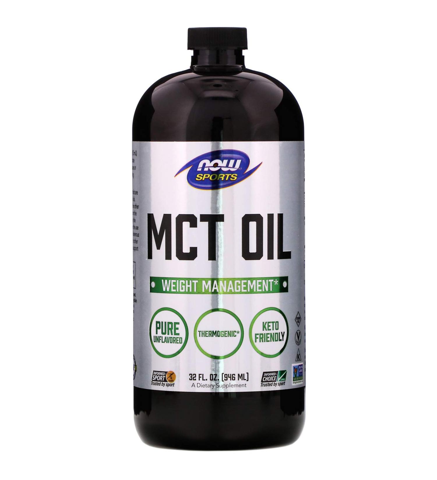 NOW Foods MCT Oil 32 fl oz - Pure and Natural Supplement - Buy Online on GoSupps.com