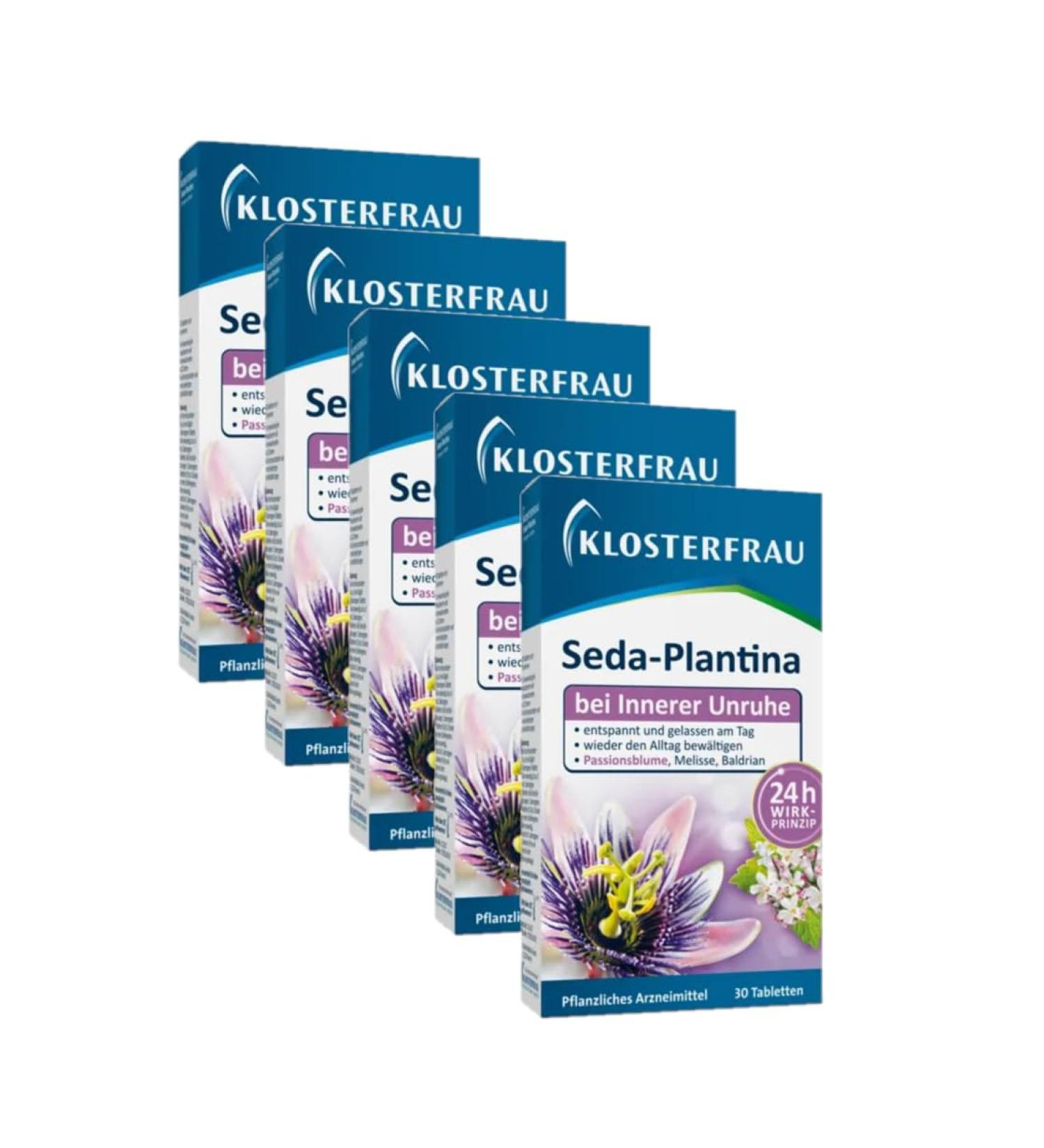 Buy Klosterfrau Seda-Plantina Tablets for Inner Restlessness - 24h Active Formula - 5x30 Pieces - International Shipping - Buy Online on GoSupps.com