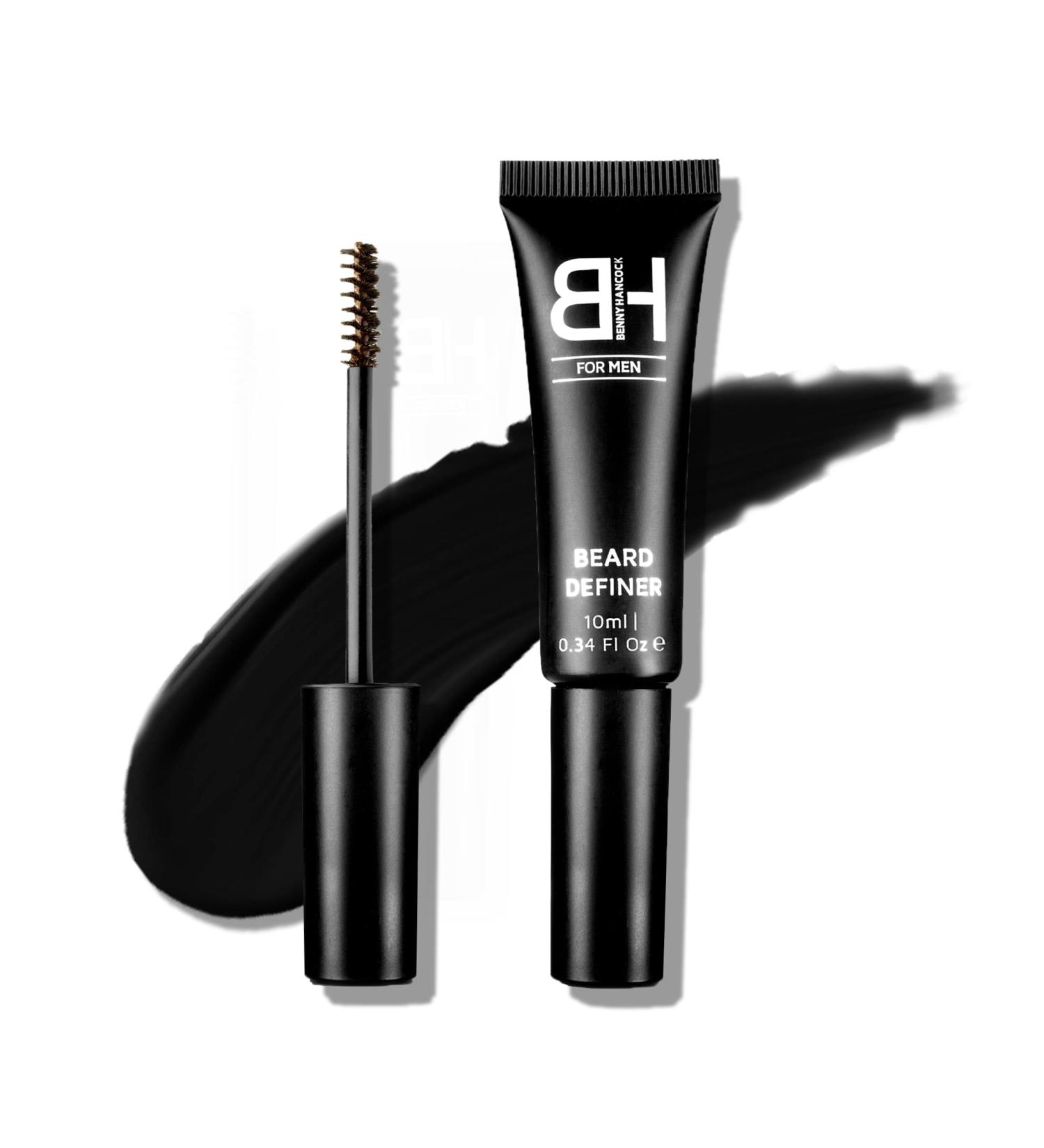 Benny Hancock Beard Colour Filler for Men - 1-Day Washout Beard Filler | Easy Application Shaping Brush for a Thick Well-Groomed Beard & Eyebrows | Vegan & Cruelty-Free Makeup (Black) - Buy Online on GoSupps.com