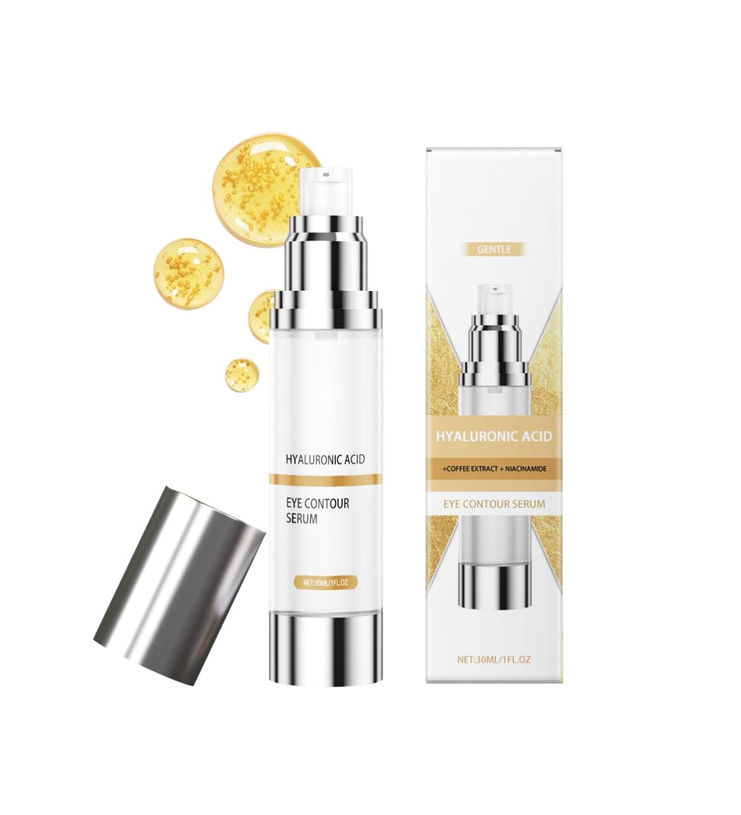 Eye Contour Serum with Hyaluronic Acid Anti-Wrinkle Eye Contour Caffeine and Niacinamide 15ml - Eye Contour Cream for Women - Anti-Dark Circles and Wrinkles Eye Cream (1pc) - Buy Online on GoSupps.com