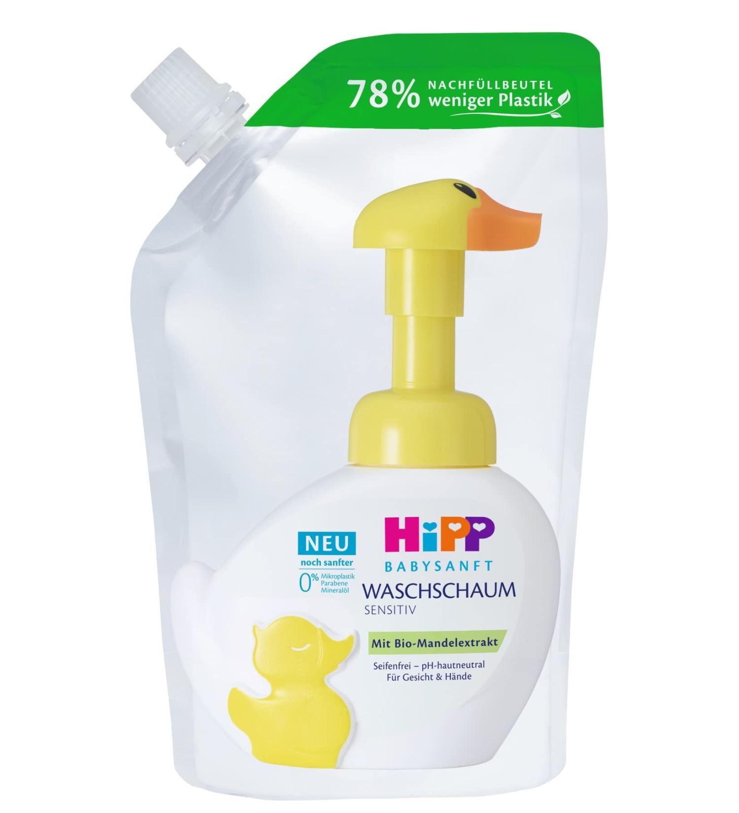 HiPP Babysanft Wash Foam Refill Pack of 6 (6 x 250 ml)