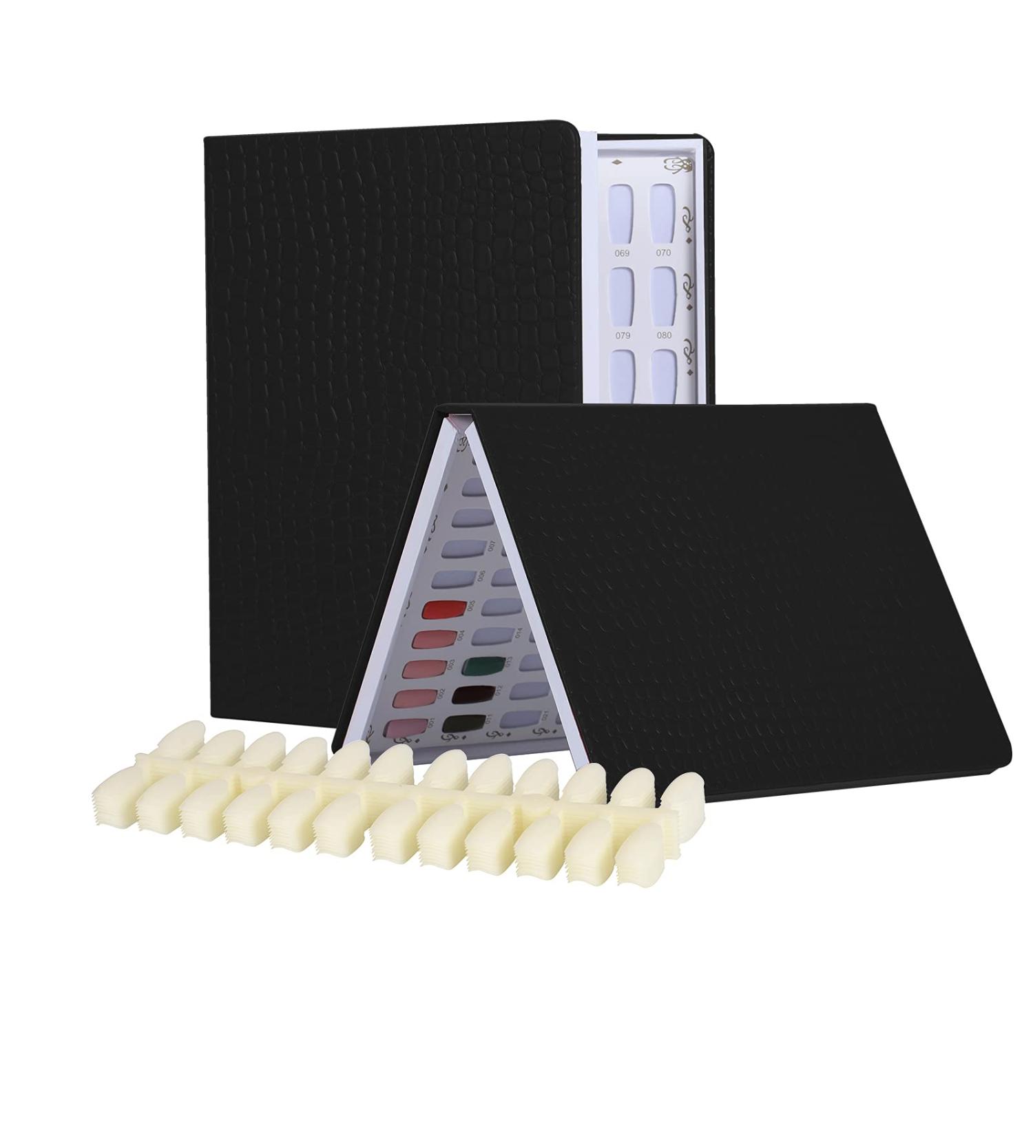 BNG Nail Display Book - 120 Color Professional Gel Polish Chart in Black Leather - Buy Online on GoSupps.com