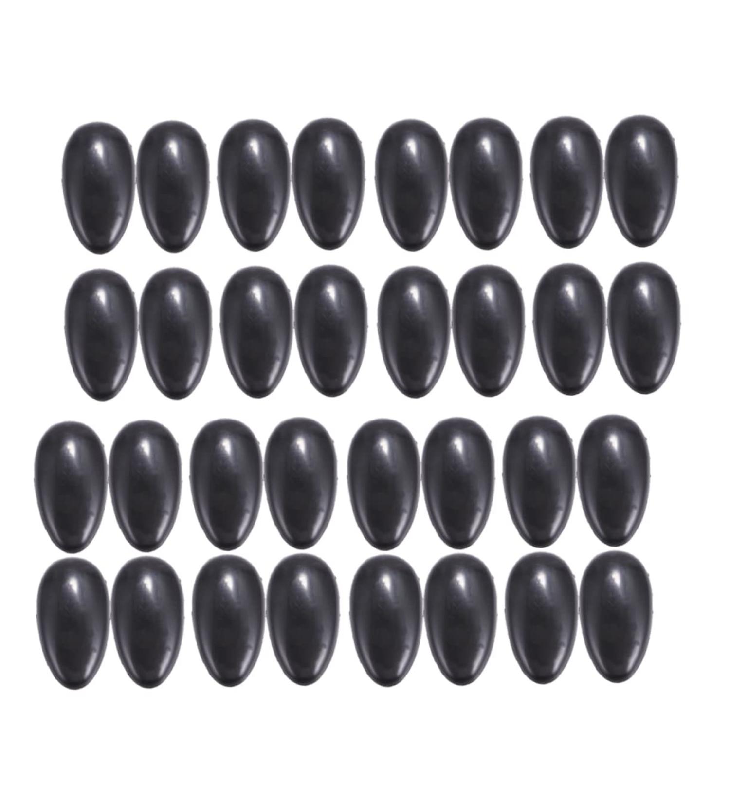 FRCOLOR 50 Pair Ear Protectors for Hair Dryer Heat Hair Styling Tools Hair Coloring Ear Cover Ear Covers for Shower Hairdressing Ear Covers Silicone Earplugs Ear Muffs Accessories Hair Dye 7.5x4cm Black - Buy Online on GoSupps.com