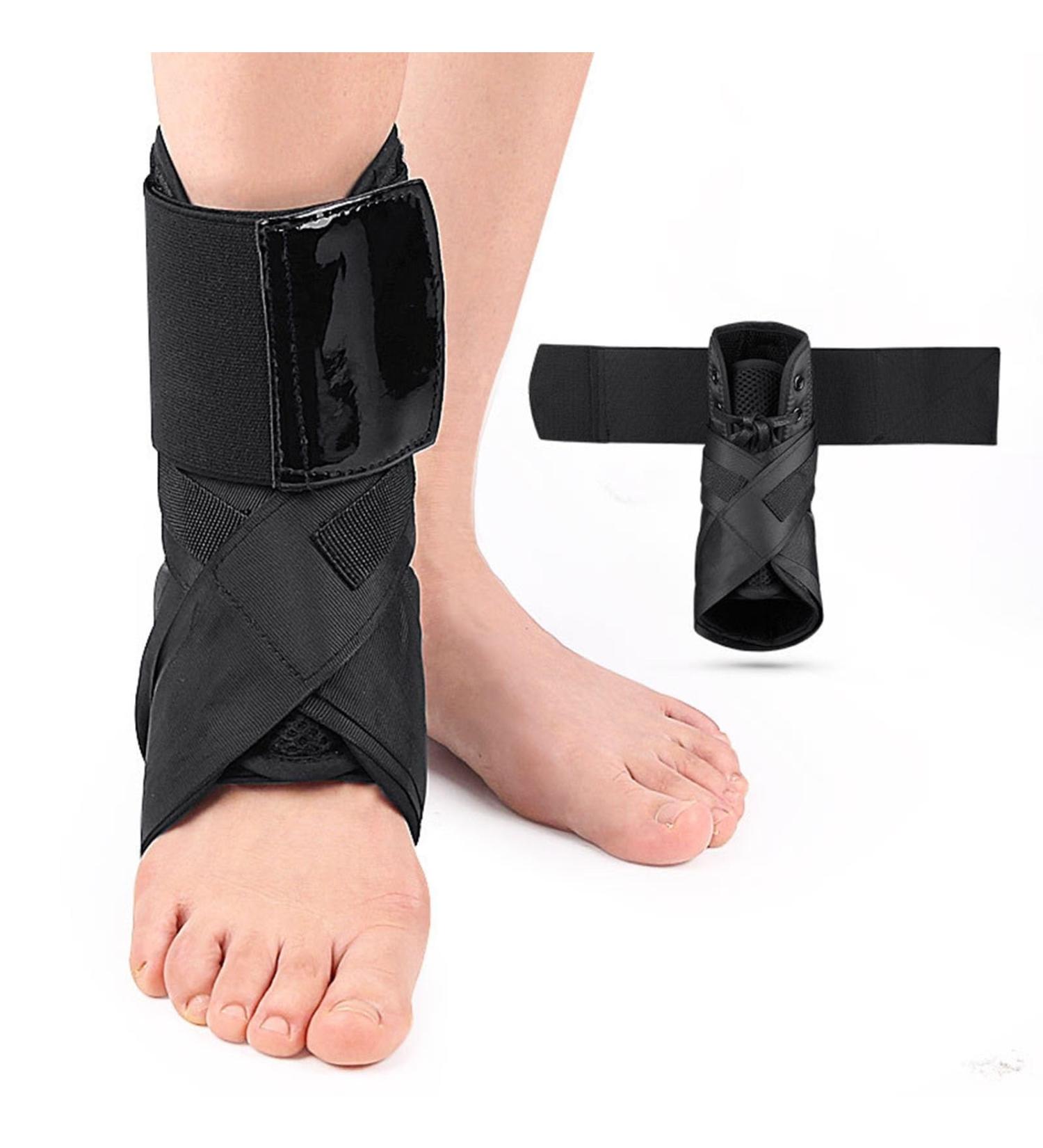 Adjustable Ankle Brace with Side Stabilizers | Pain Relief for Sprained Ankle Plantar Fasciitis & Achilles Tendonitis - Large Size (7.5-9.5 - Buy Online on GoSupps.com
