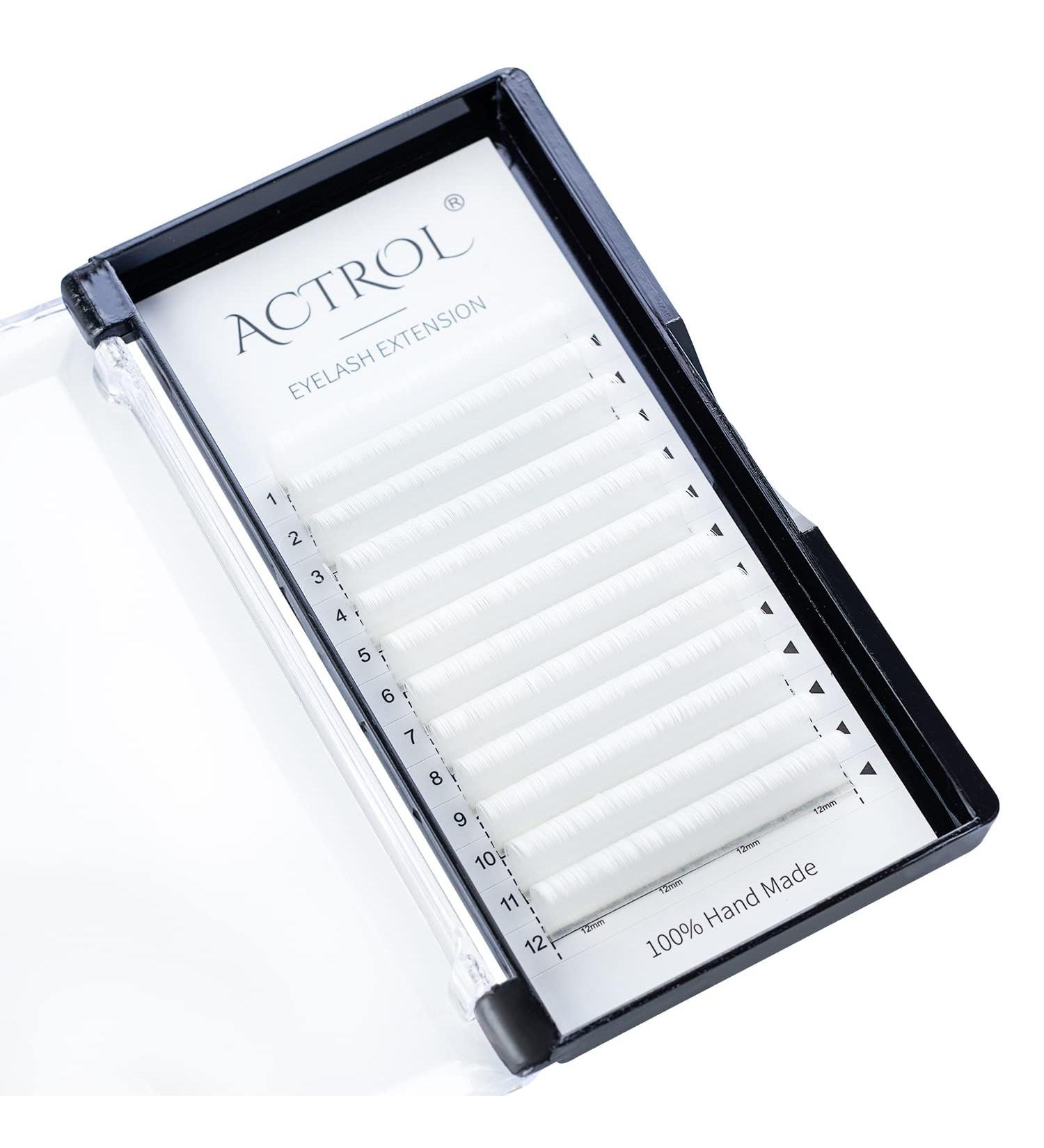 Colored 13mm White D Curl Easy Fan 0.07mm Eyelash Extensions - Self Premade Volume Lash Supplies - Buy Online on GoSupps.com